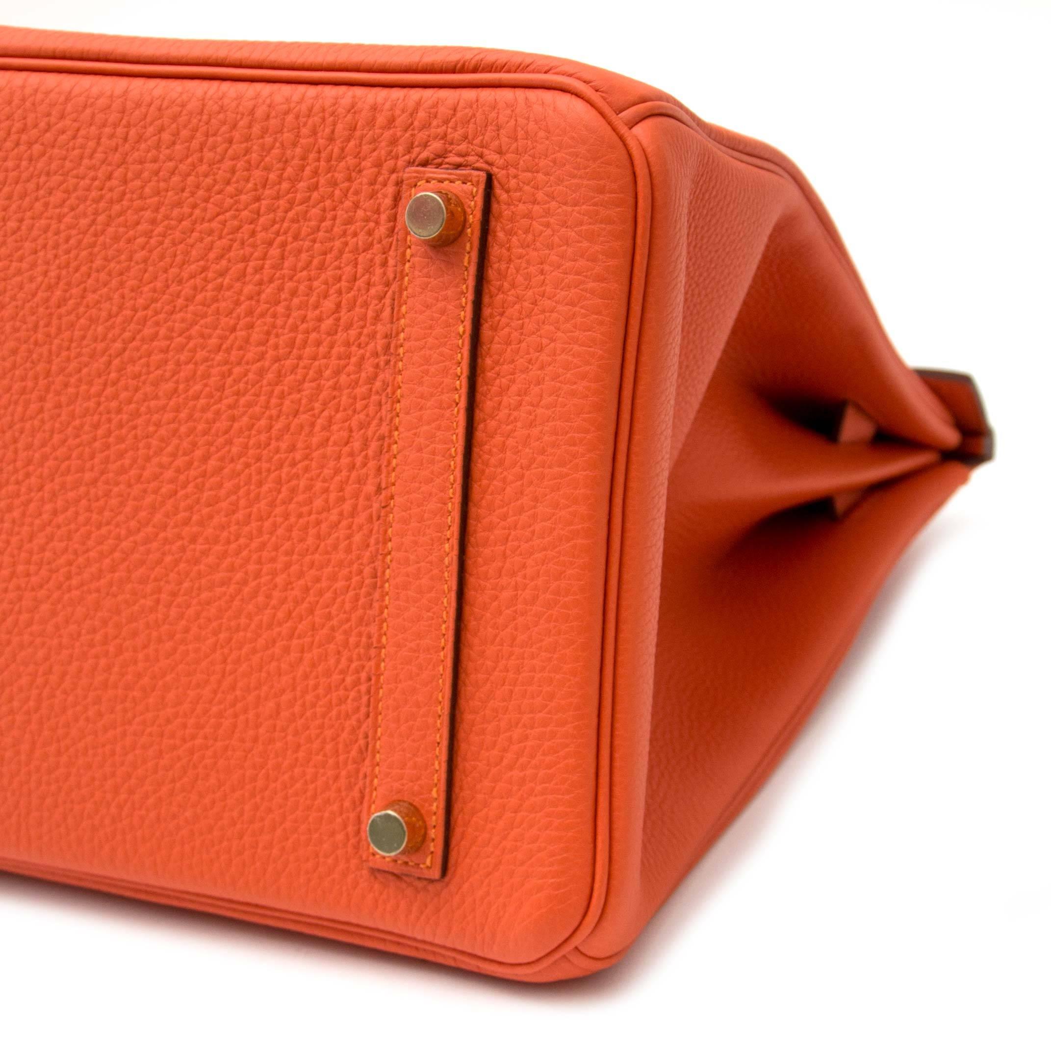 Hermès Birkin 35 Togo Feu GHW In New Condition In Antwerp, BE