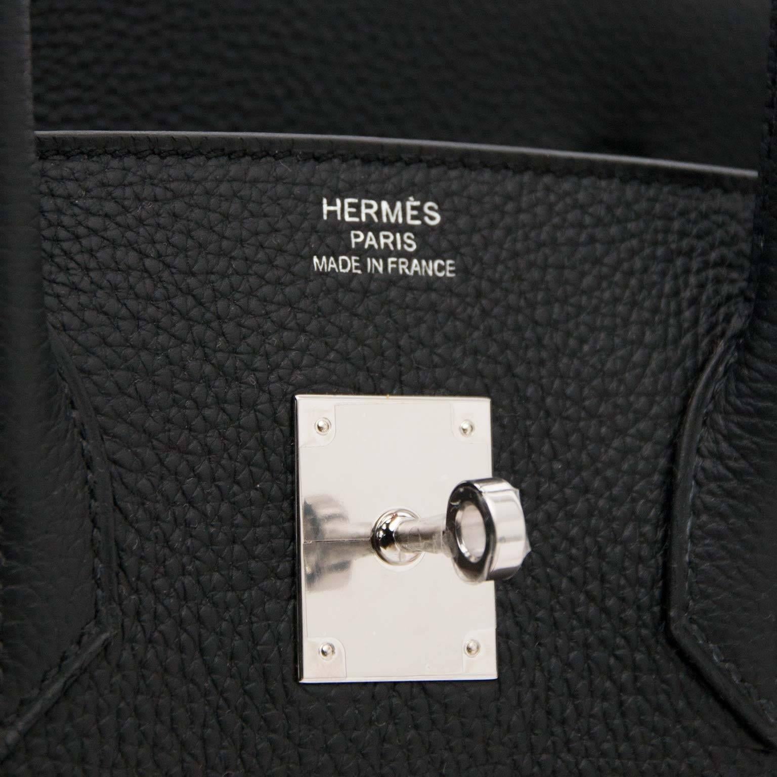 Women's or Men's Hermès Birkin 35 Togo Black PHW