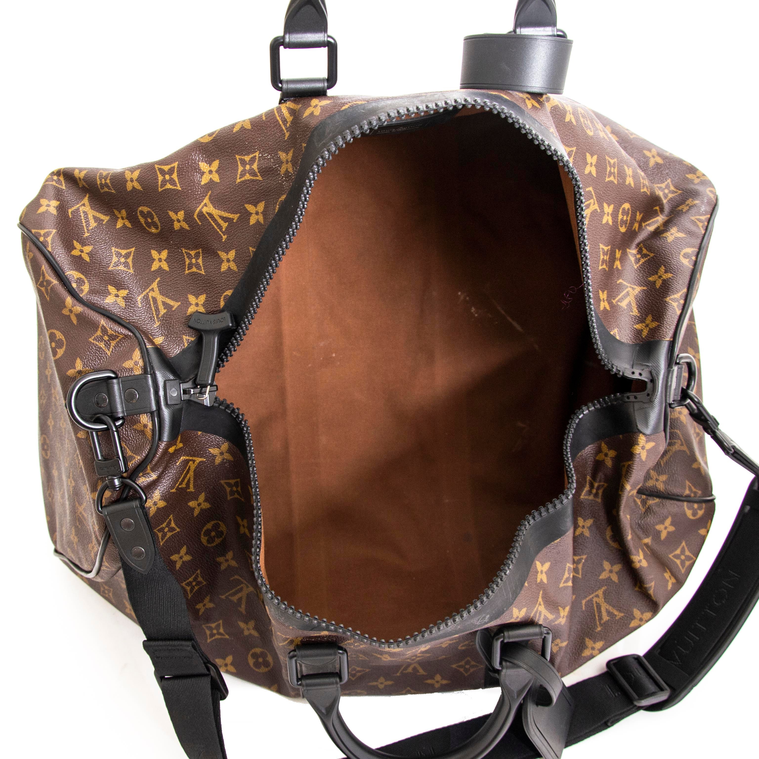 louis vuitton duffle bag inside