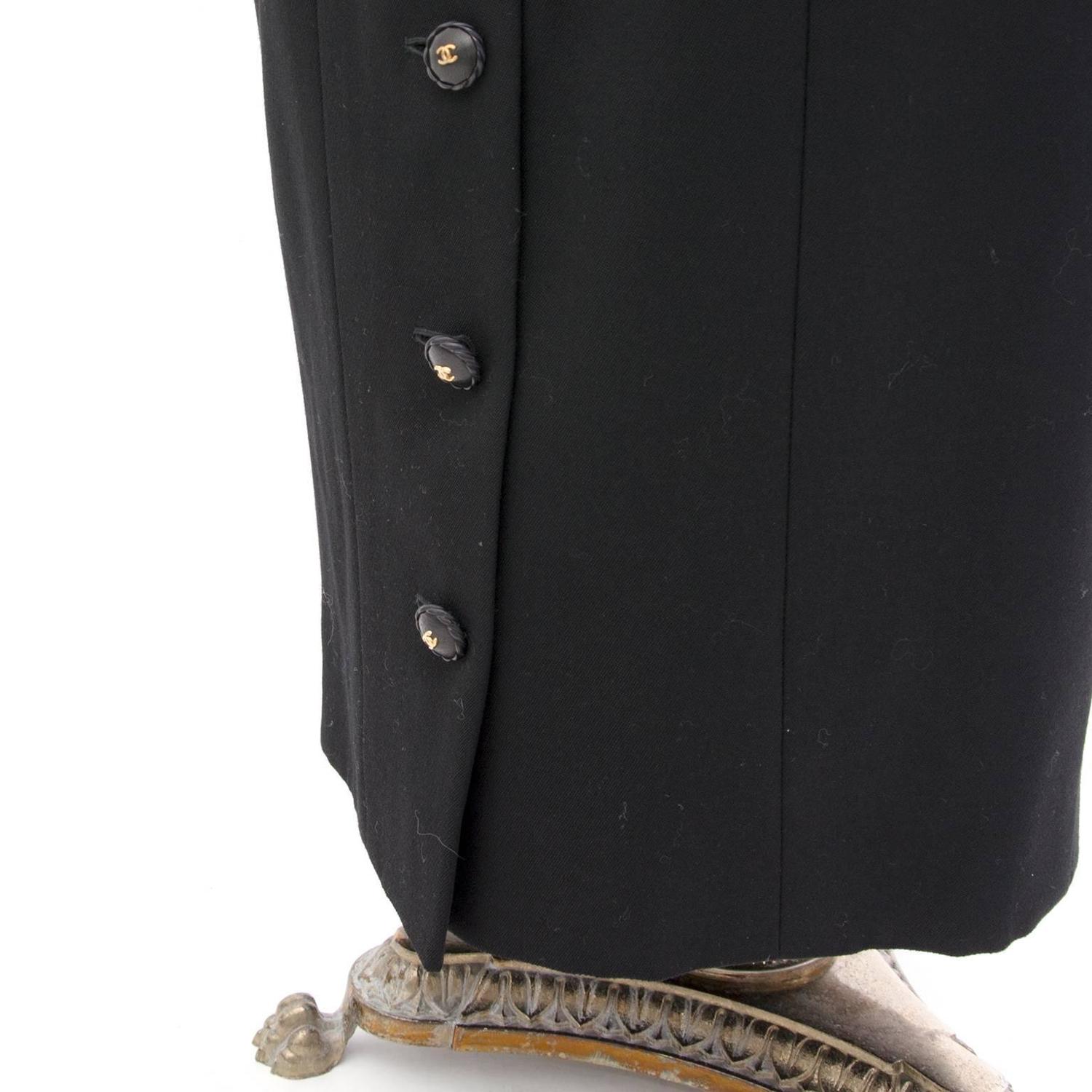 Long Black Skirt Suit 114