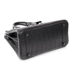 Brand New Hermes Birkin 30 “So black” Matte Crocodile Niloticus