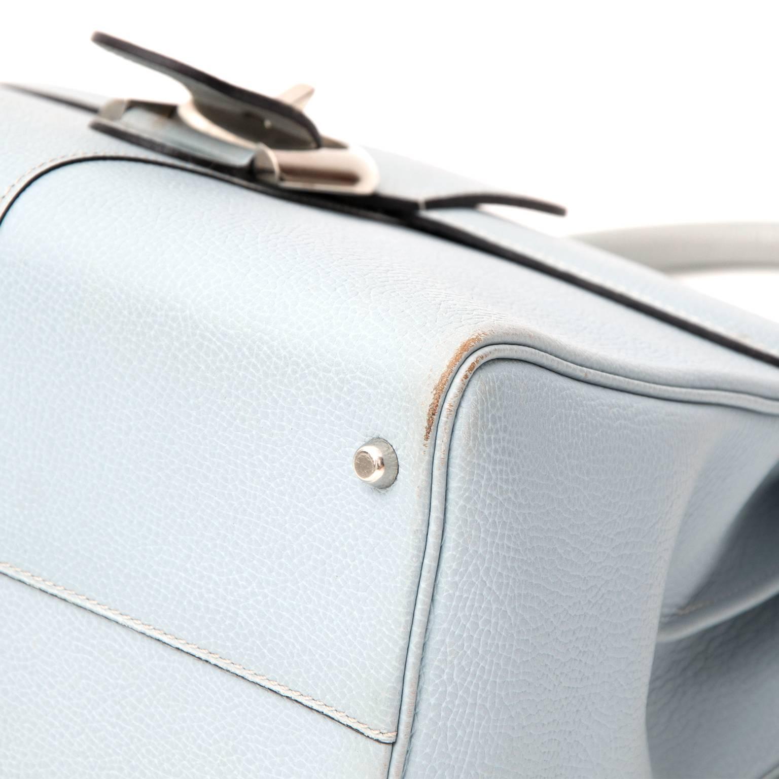 Delvaux Baby Blue Brillant MM 1