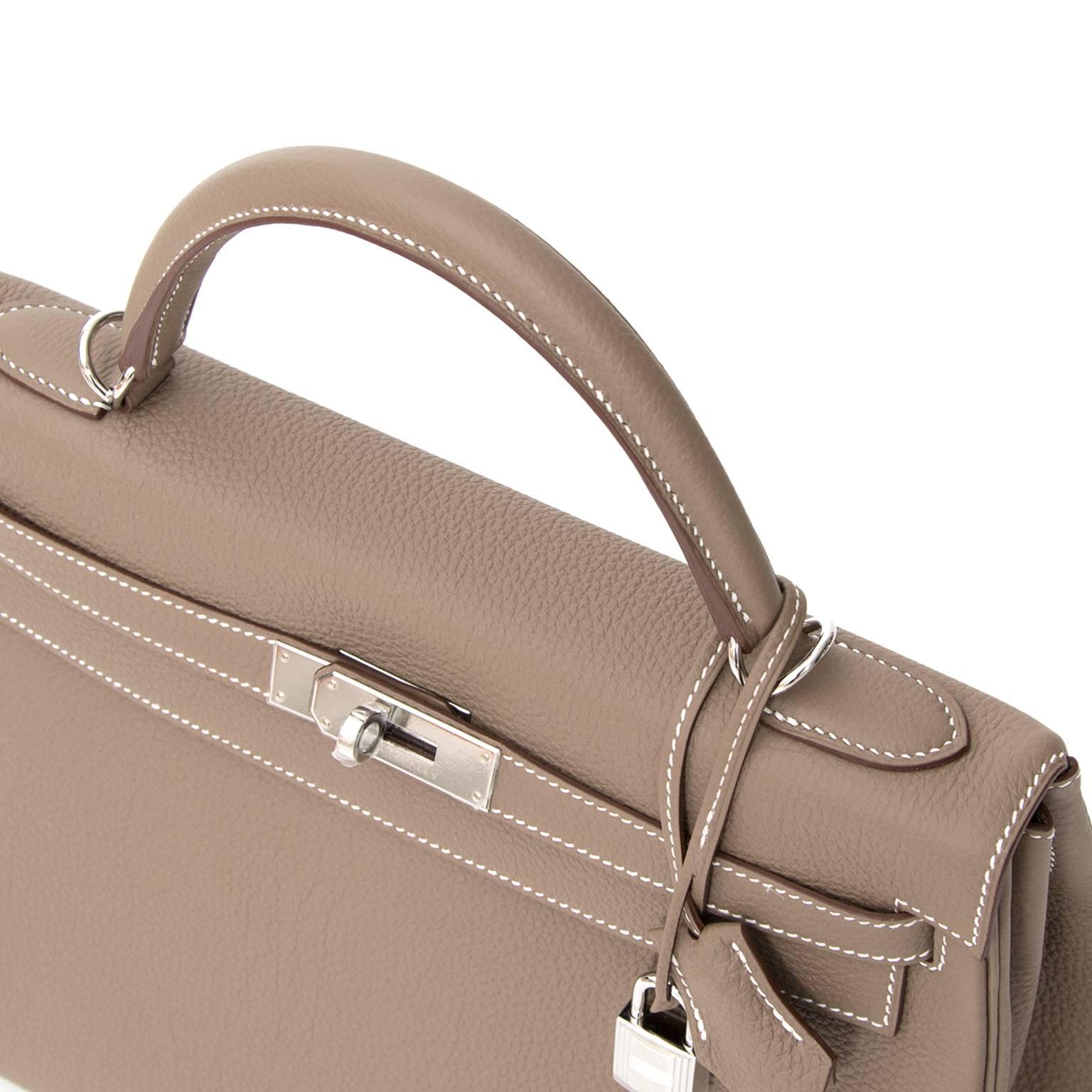 Brand New Hermes Kelly 32 Etoupe Togo  In New Condition In Antwerp, BE
