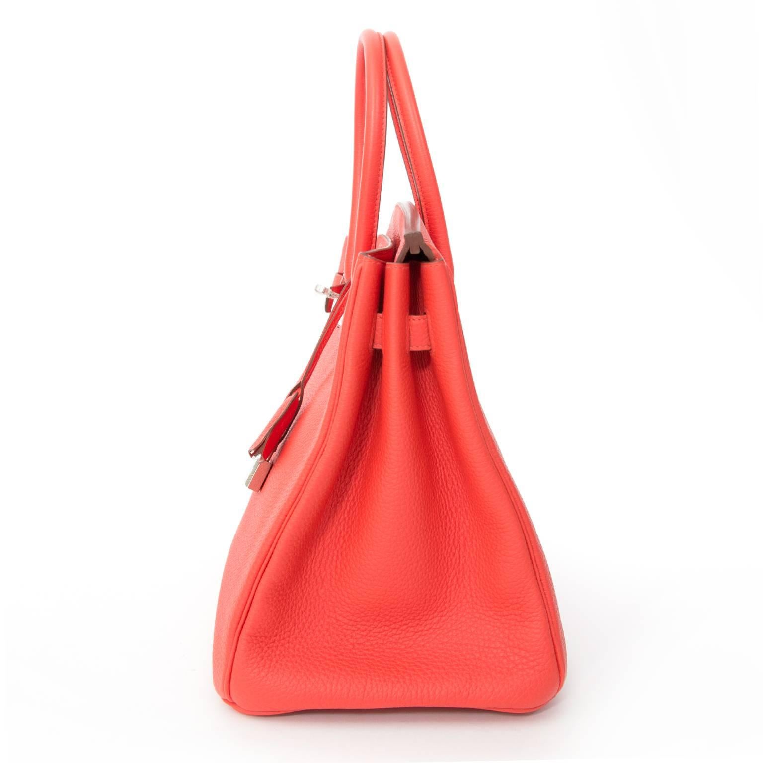 BRAND NEW Hermès Birkin Bag Togo Capucine PHW 35cm  Damen