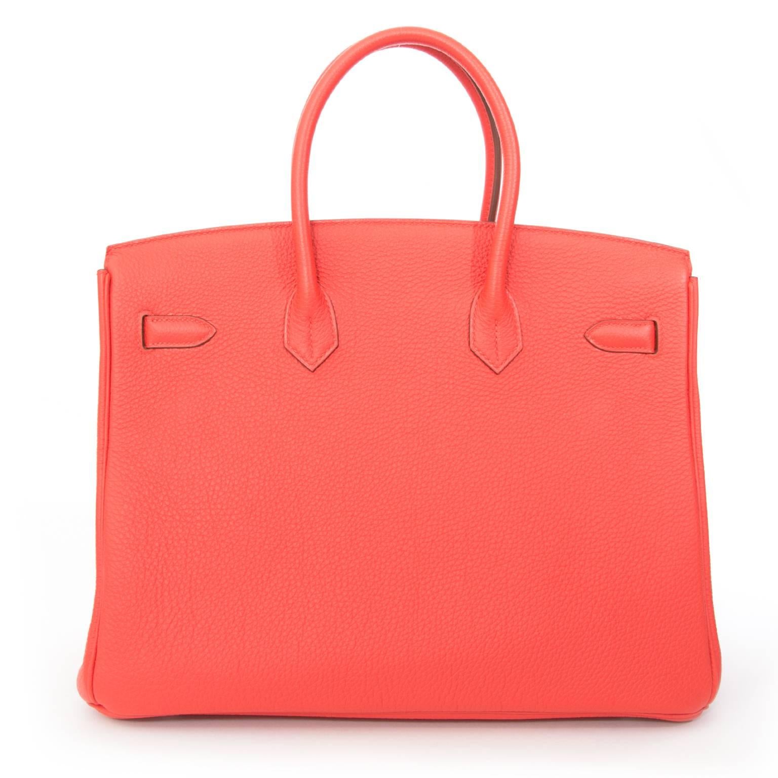 BRAND NEW Hermès Birkin Bag Togo Capucine PHW 35cm  1