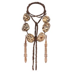 Erickson Beamon Collar lagarto de tagua de los años 90