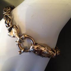 Gold Vermeil Florentine Style Bracelet
