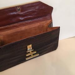 Argentinian Alligator Clutch Handbag