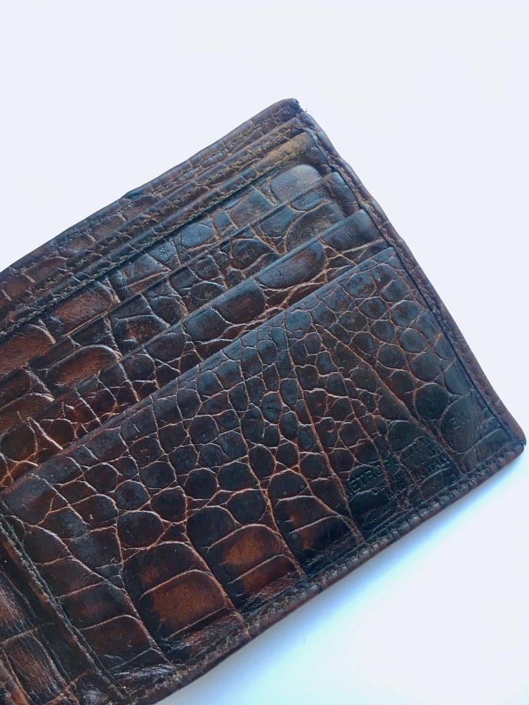 Mens Italian Crocodile Leather Wallet at 1stDibs crocodile leather