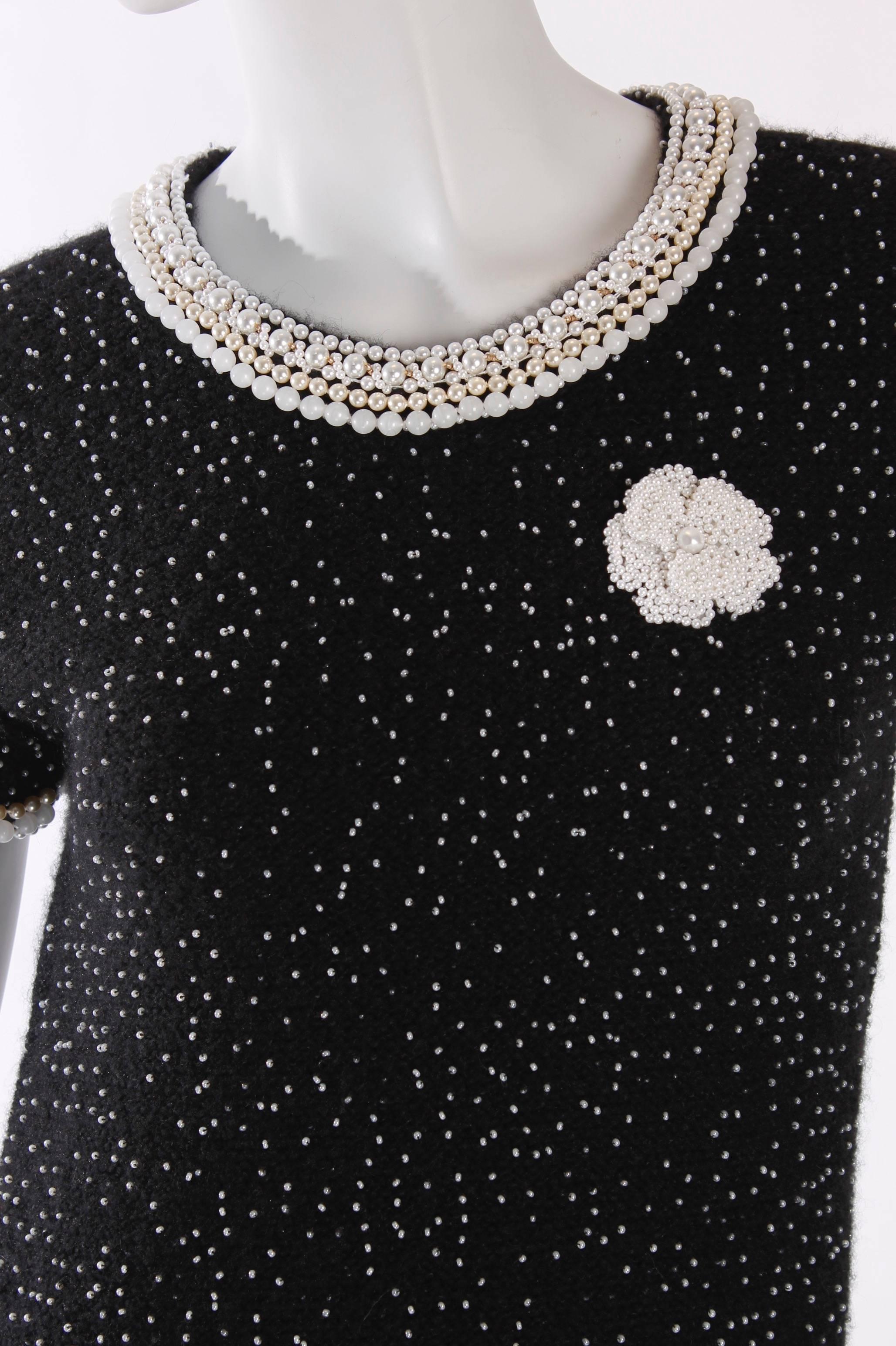 Black Chanel Dress - black/pearls Runway Ready-to-Wear