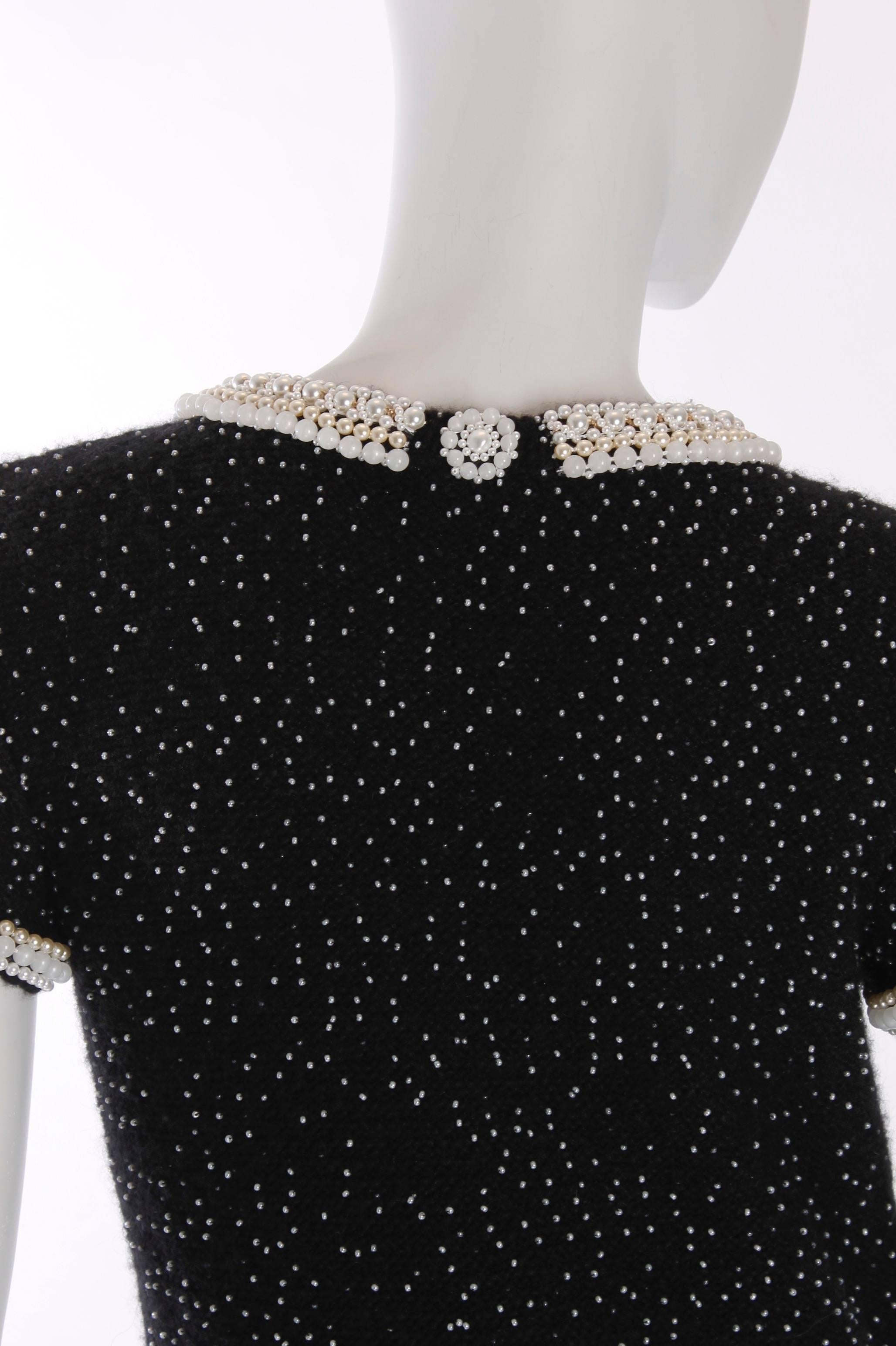 Chanel Dress - black/pearls Runway Ready-to-Wear In New Condition In Baarn, NL