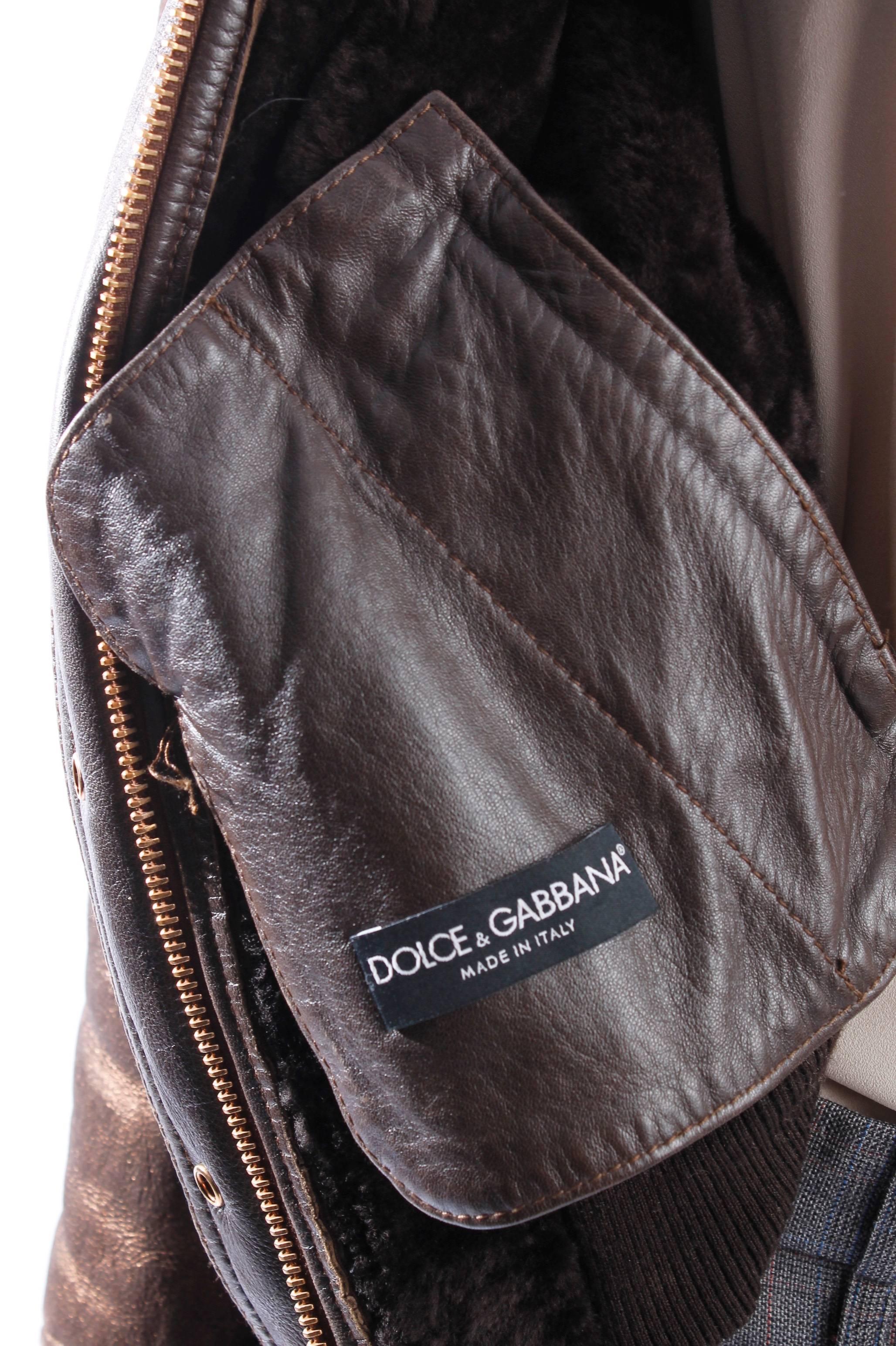 Dolce & Gabbana Jack - brown/gold/leather 4