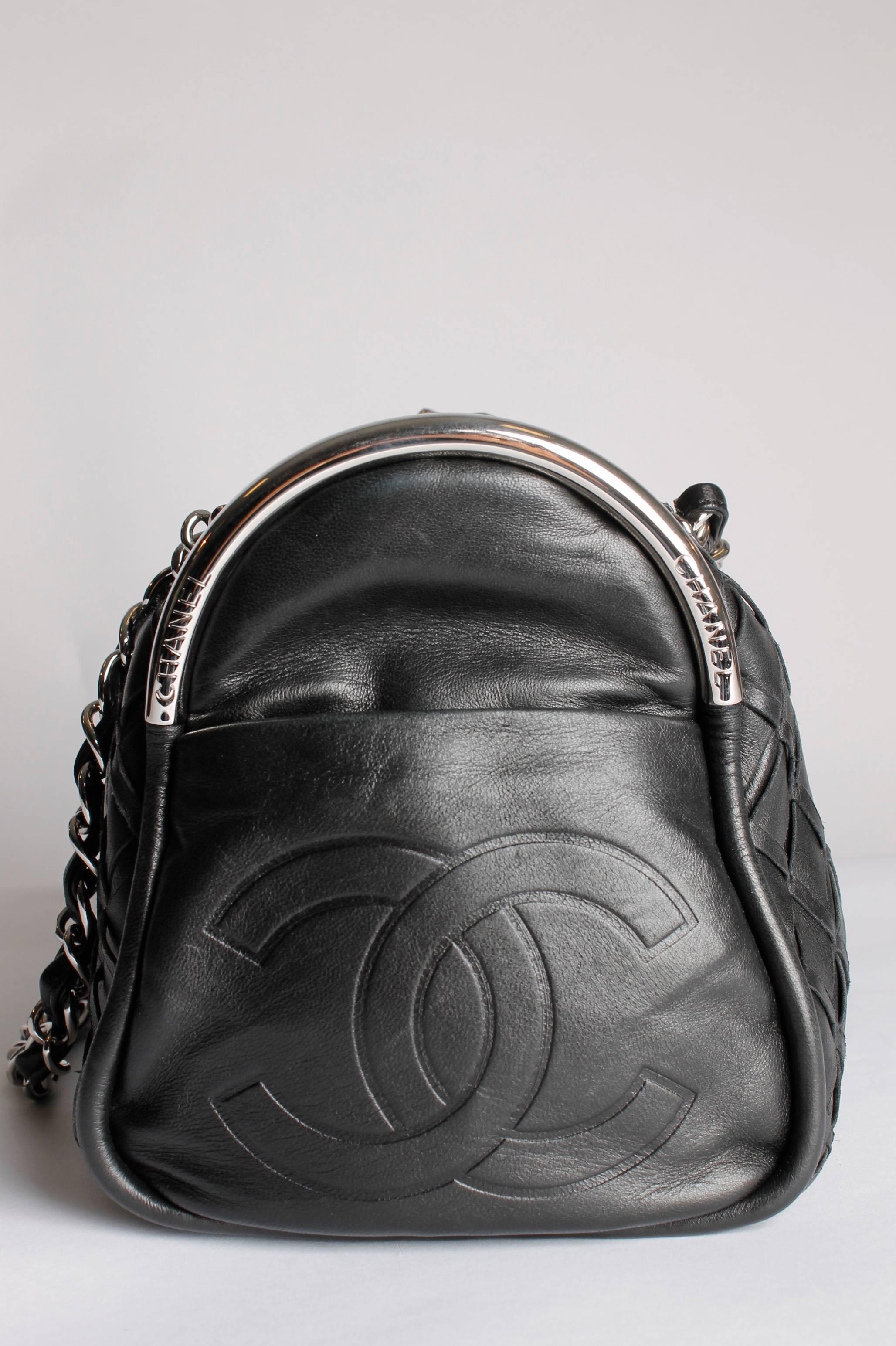 Chanel Ultimate Soft Weaved Bag - black 1