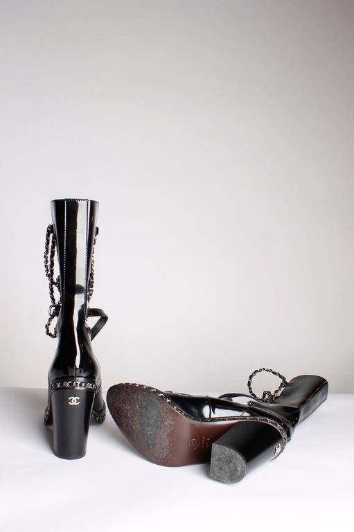 chanel chain boots 2013