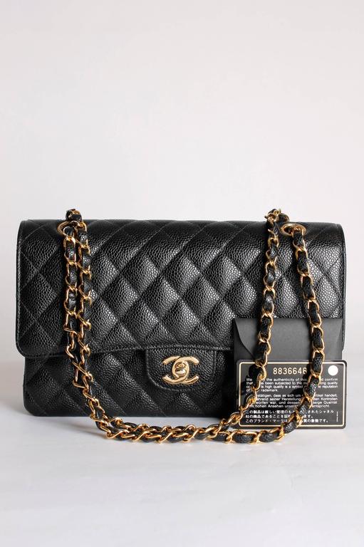 Chanel Black Caviar Medium Classic Double Flap Bag