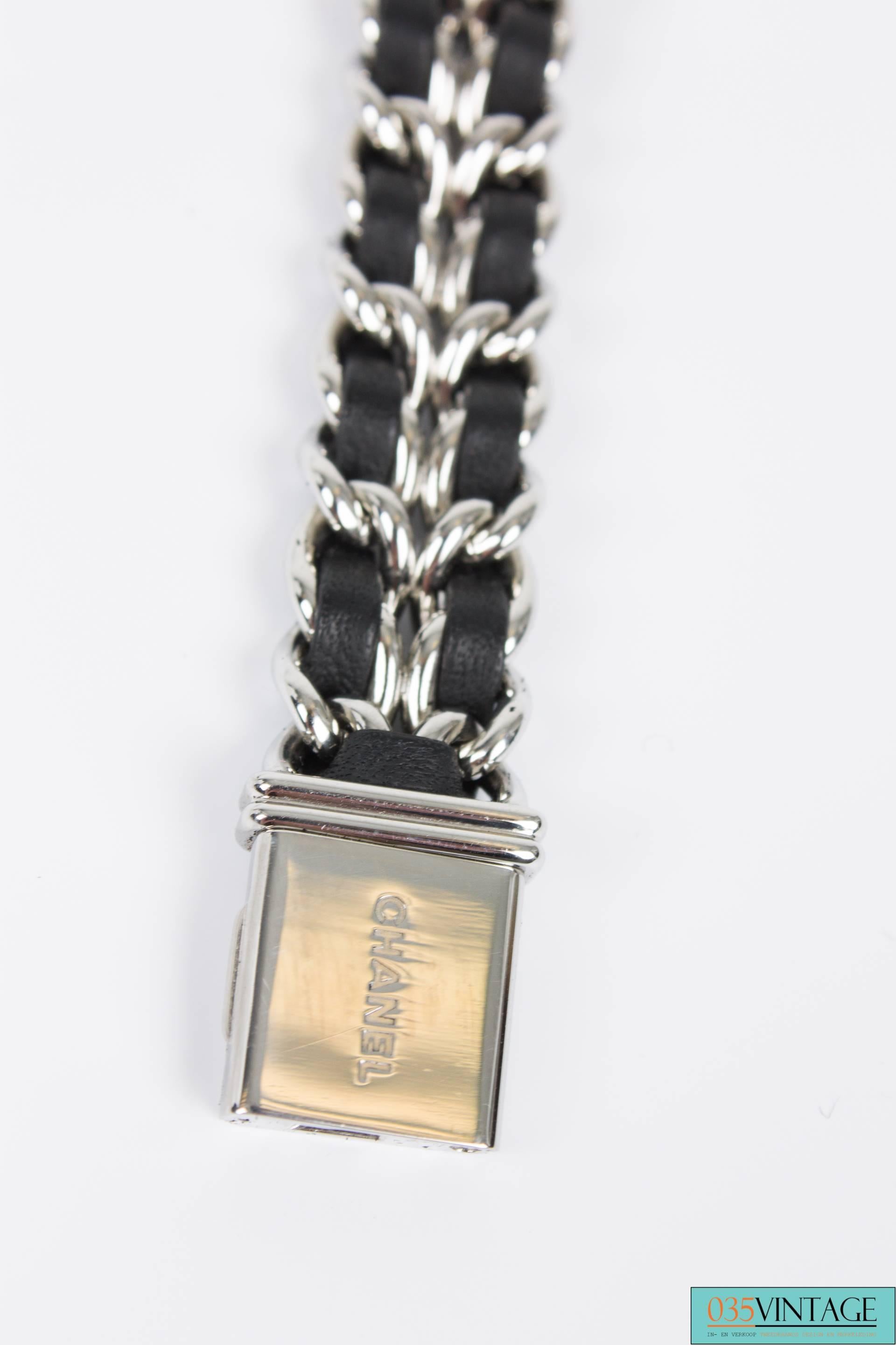 Women's or Men's Chanel Premiere Watch Silver Quartz Swiss Made