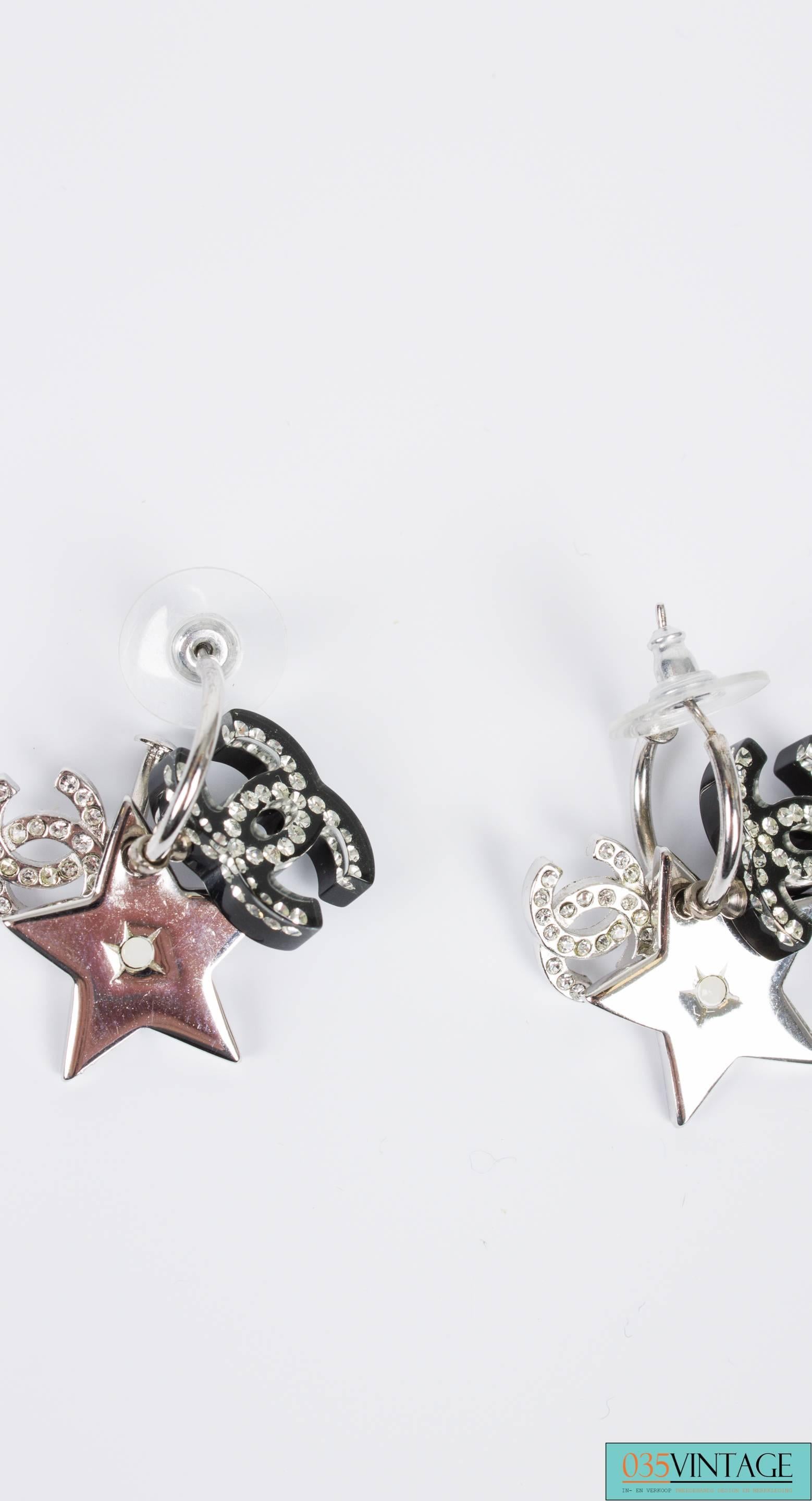 Women's Chanel Star Pearl Necklace/Earrings/Brooch - silver