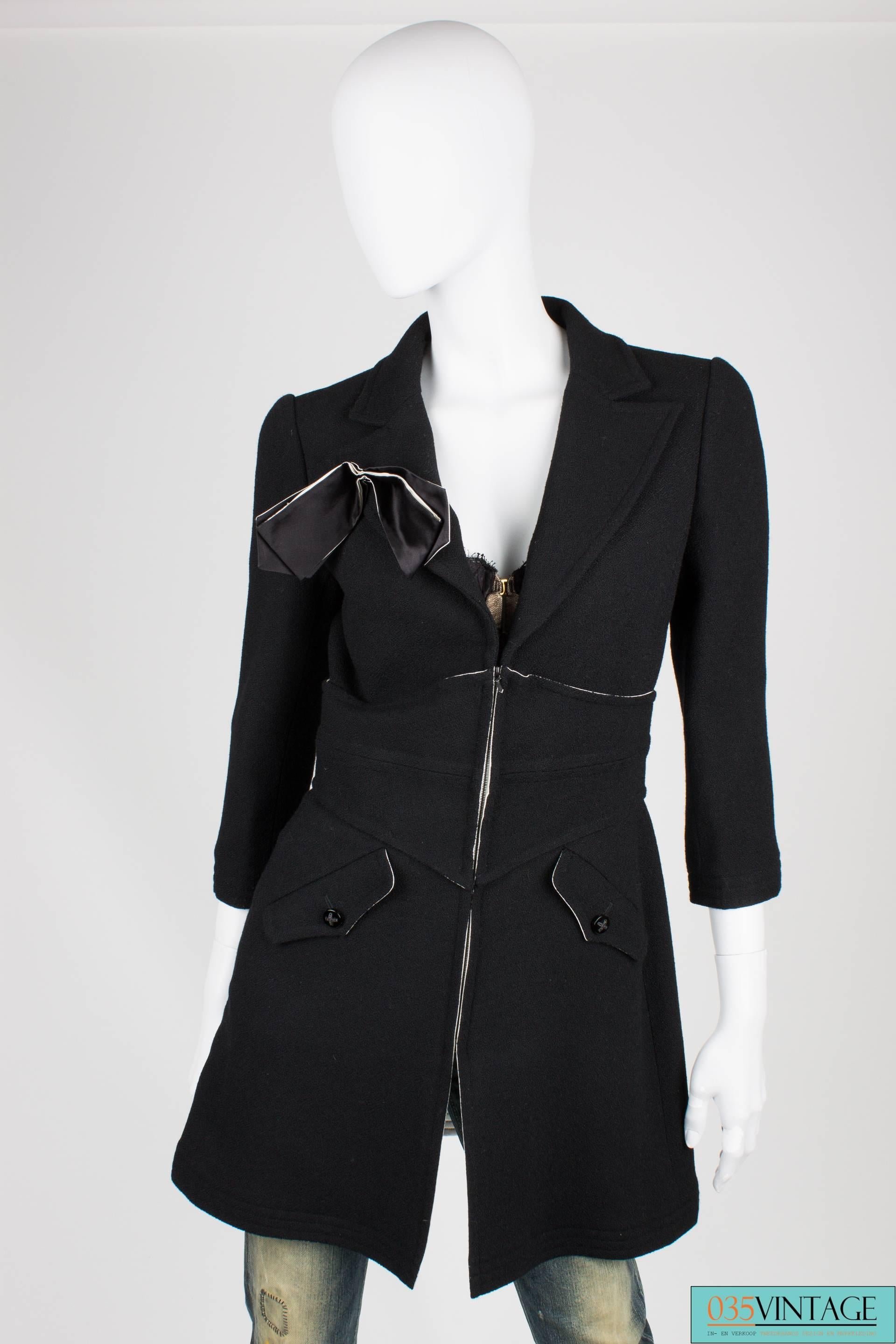 Black Chanel Jacket/Dress - black & white RUNWAY 2006