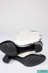 Chanel Overknee Boots - black & white runway 2007