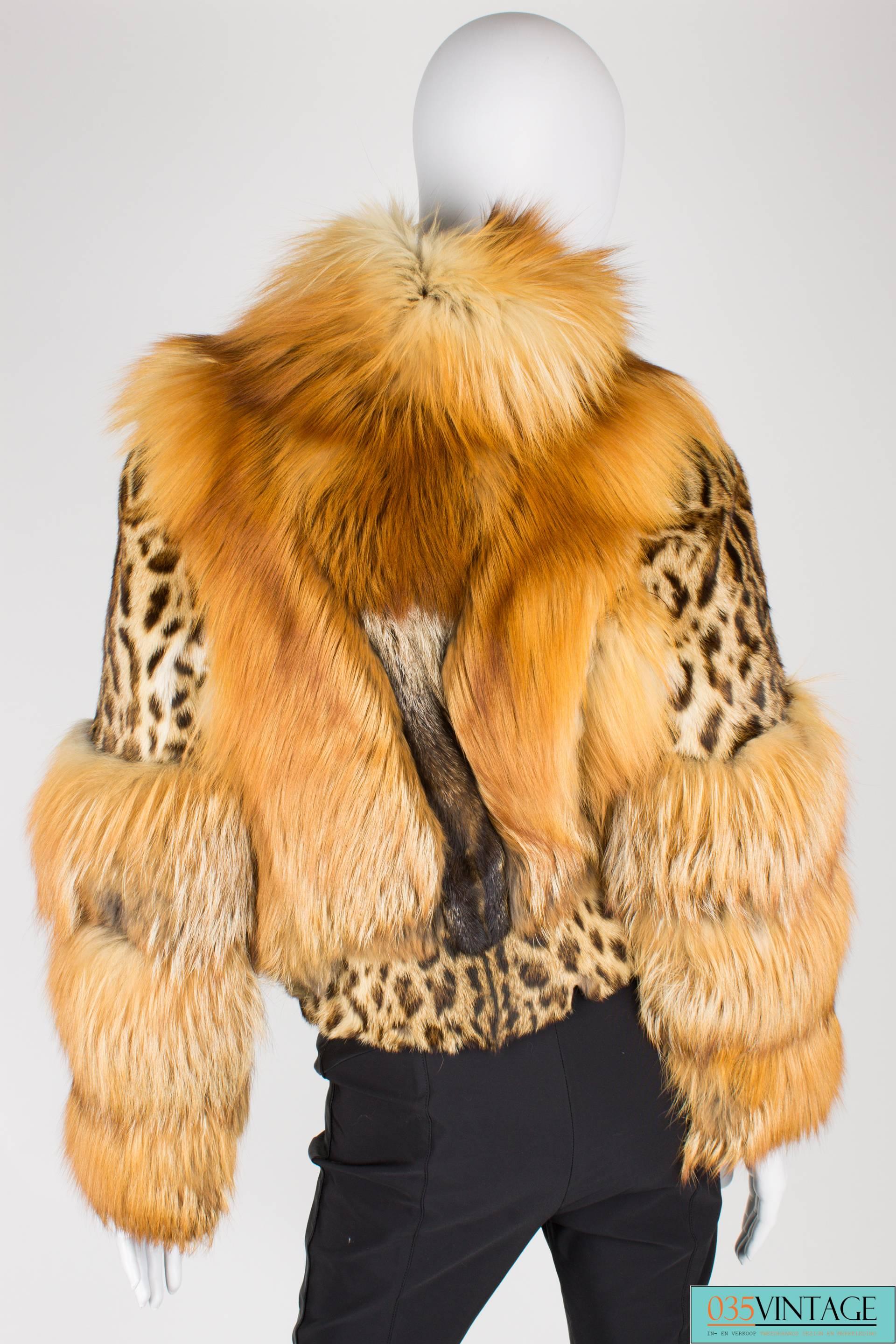 Gucci Fur and Leather Coat - light brown 3
