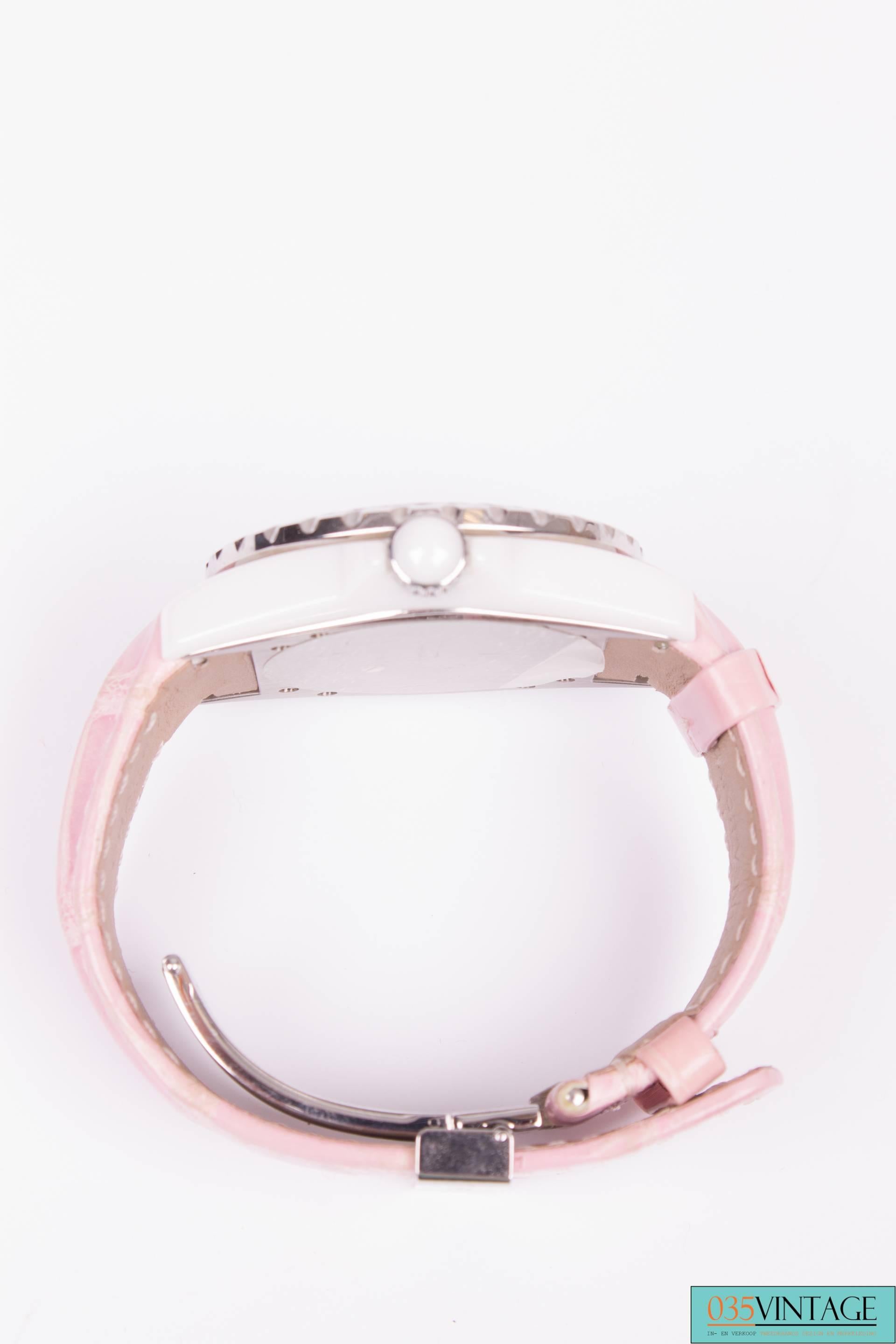 chanel pink watch