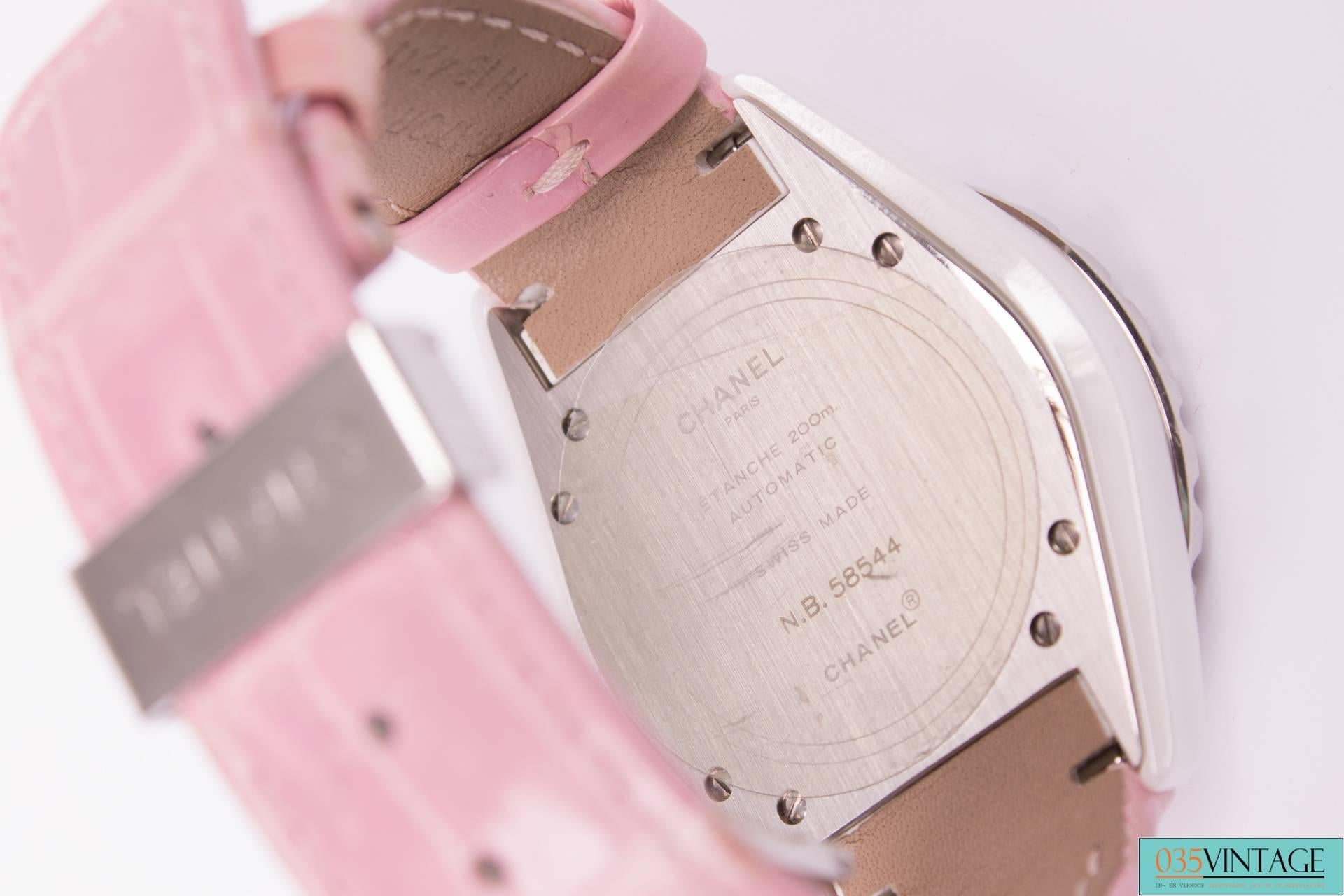 chanel pink watch