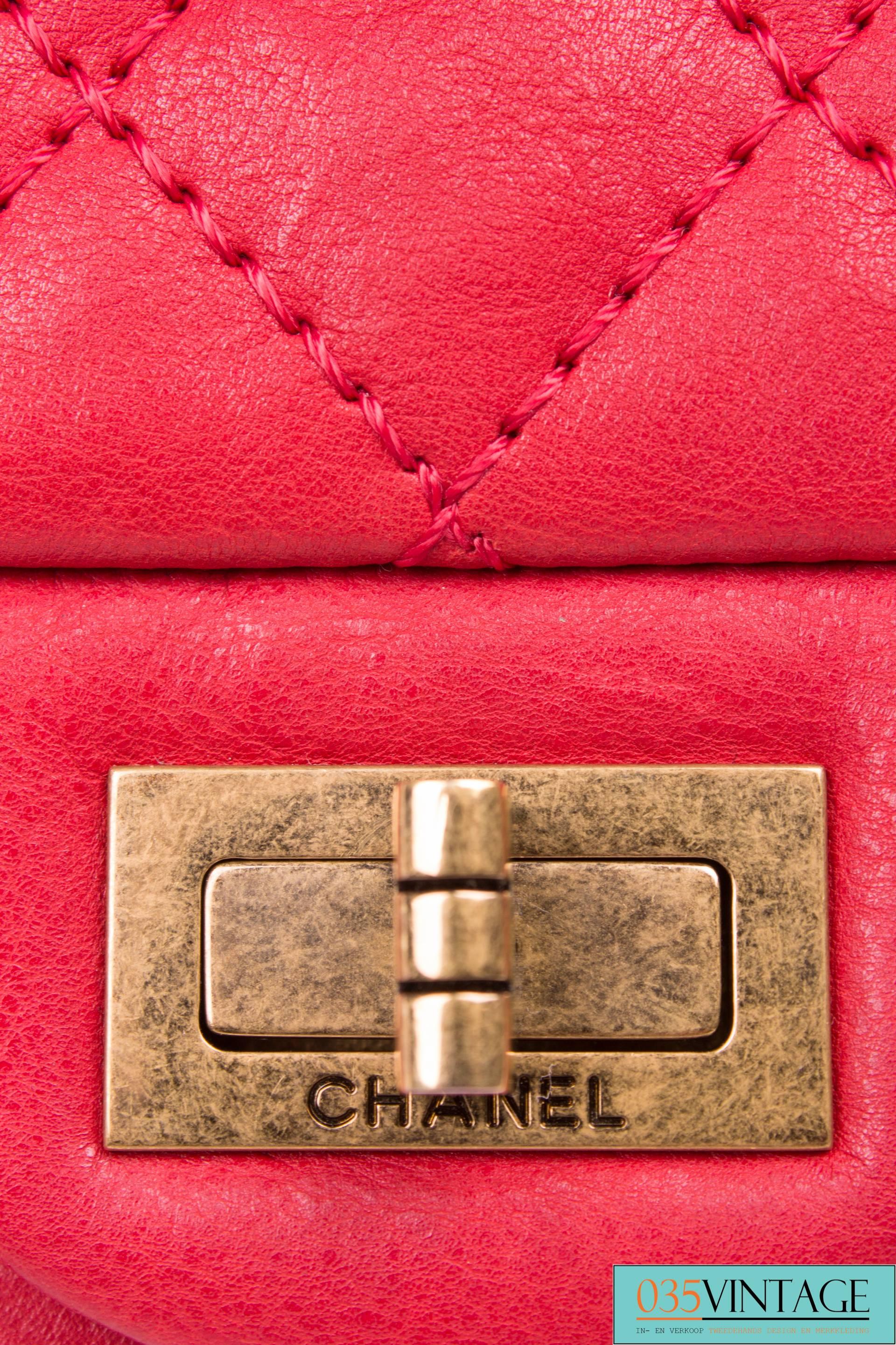 Chanel 2.55 Reissue Classic Mini Double Flap Bag Mademoiselle Lock - red 2