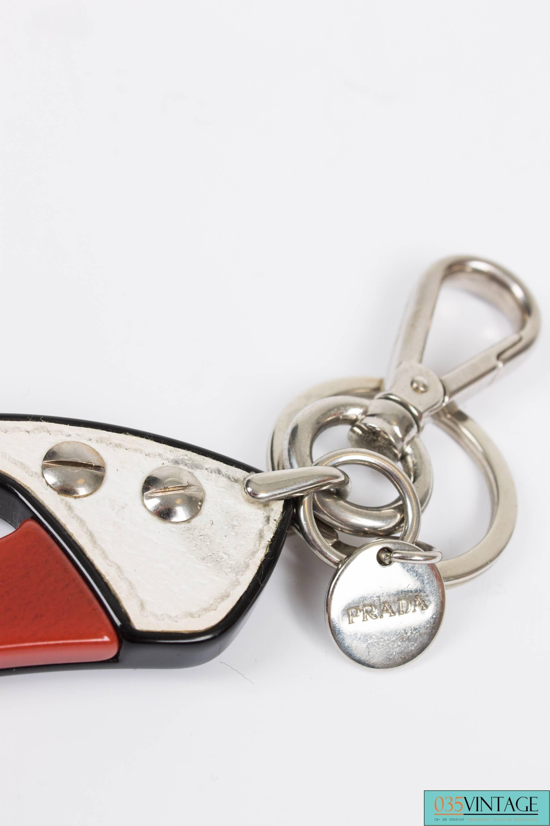 Gray Prada Key Chain - High Heel Shoe