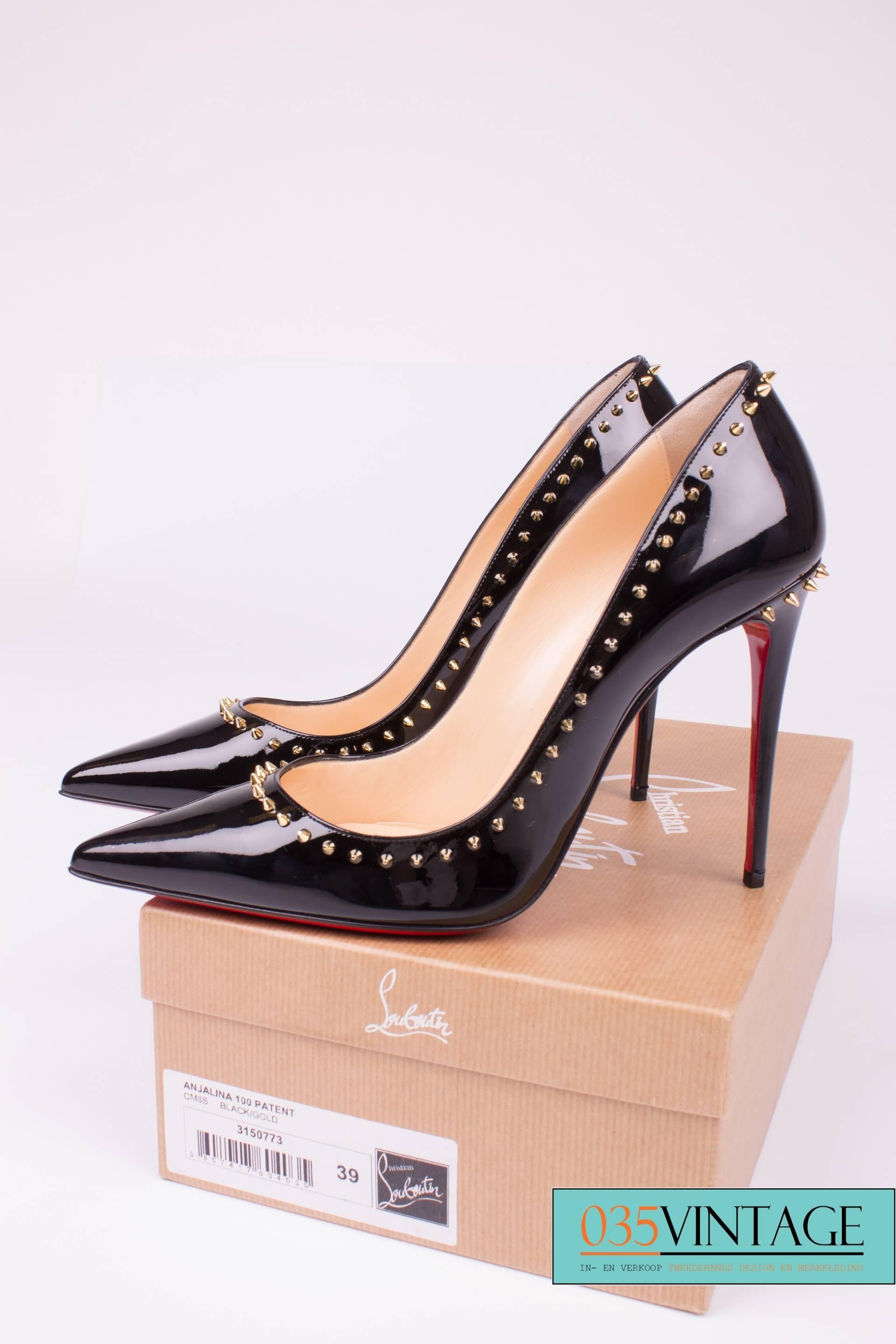 Black Louboutin Pumps - So Kate! Anjalina studded patent leather 