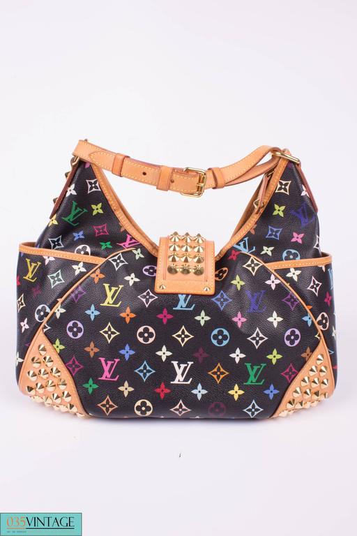Louis Vuitton Chrissie Handbag Monogram Multicolor Black 481701