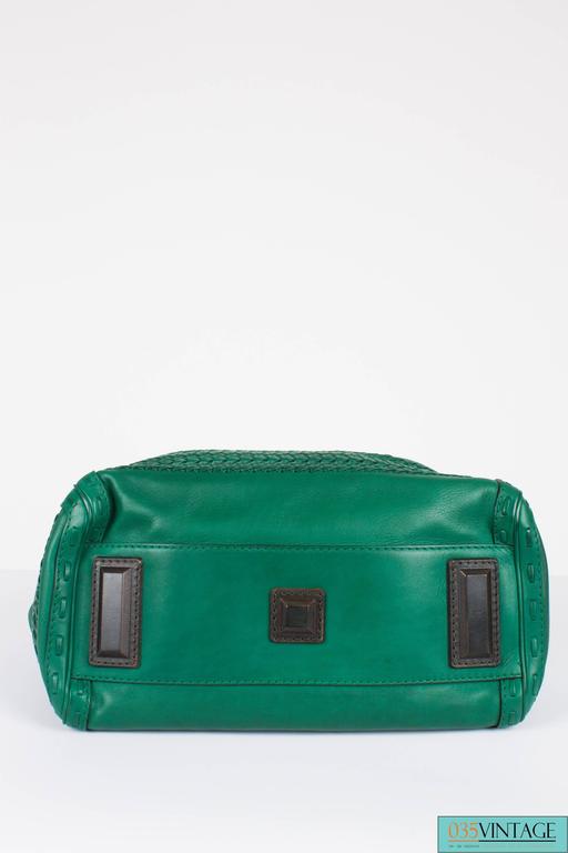 Gucci Medium Handmade Woven Double Handle Bag Green Leather At 1stdibs The Minute You See This Bag Want It Beautifully Handmade Gucci In