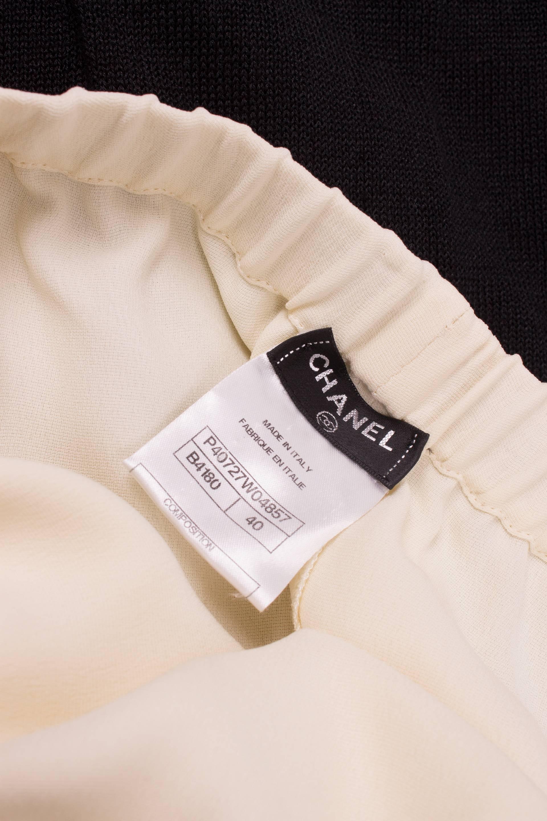Chanel Strapless Jump Suit - black & white In Good Condition In Baarn, NL