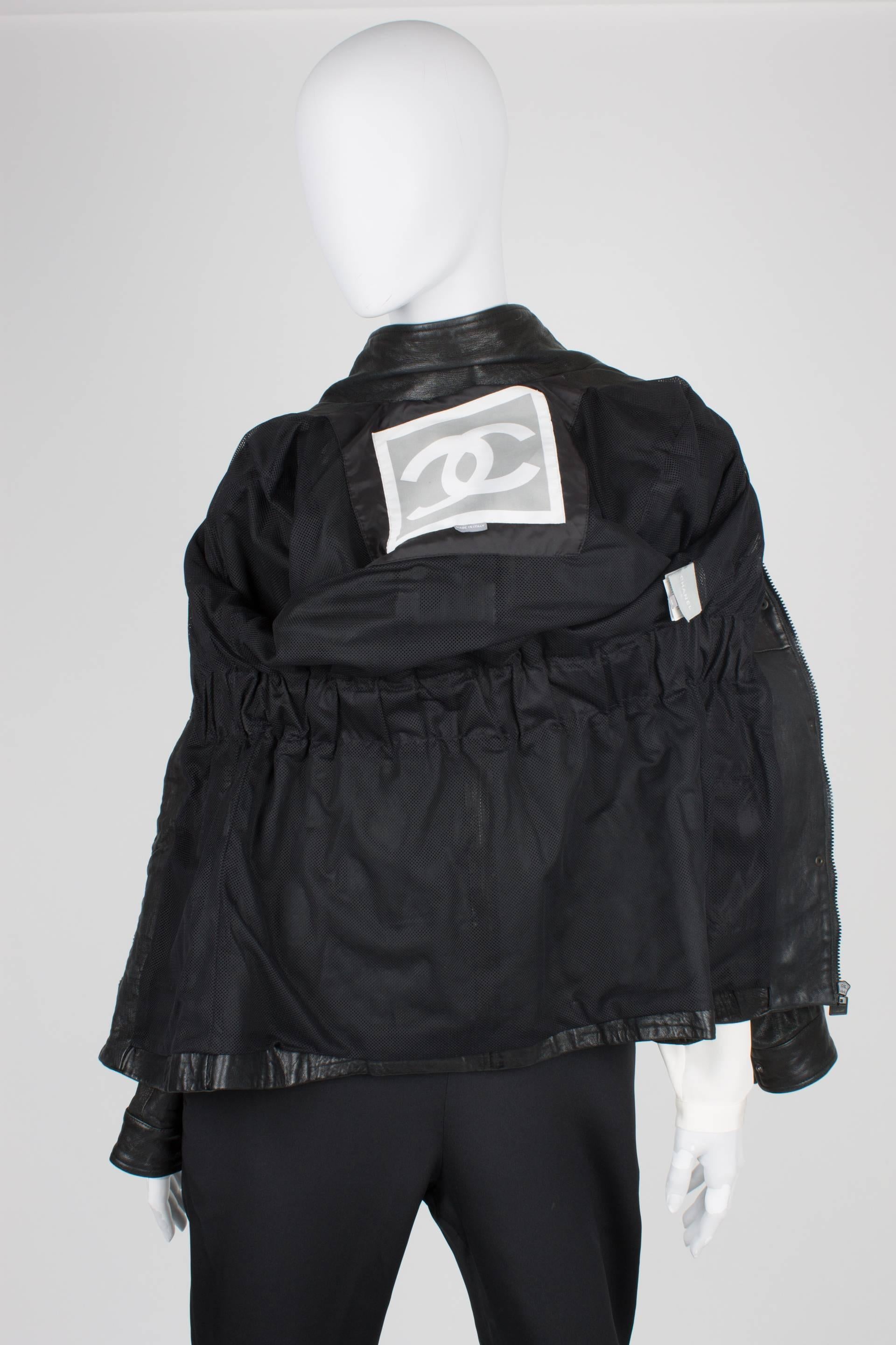 Chanel Leather Jacket - black  2