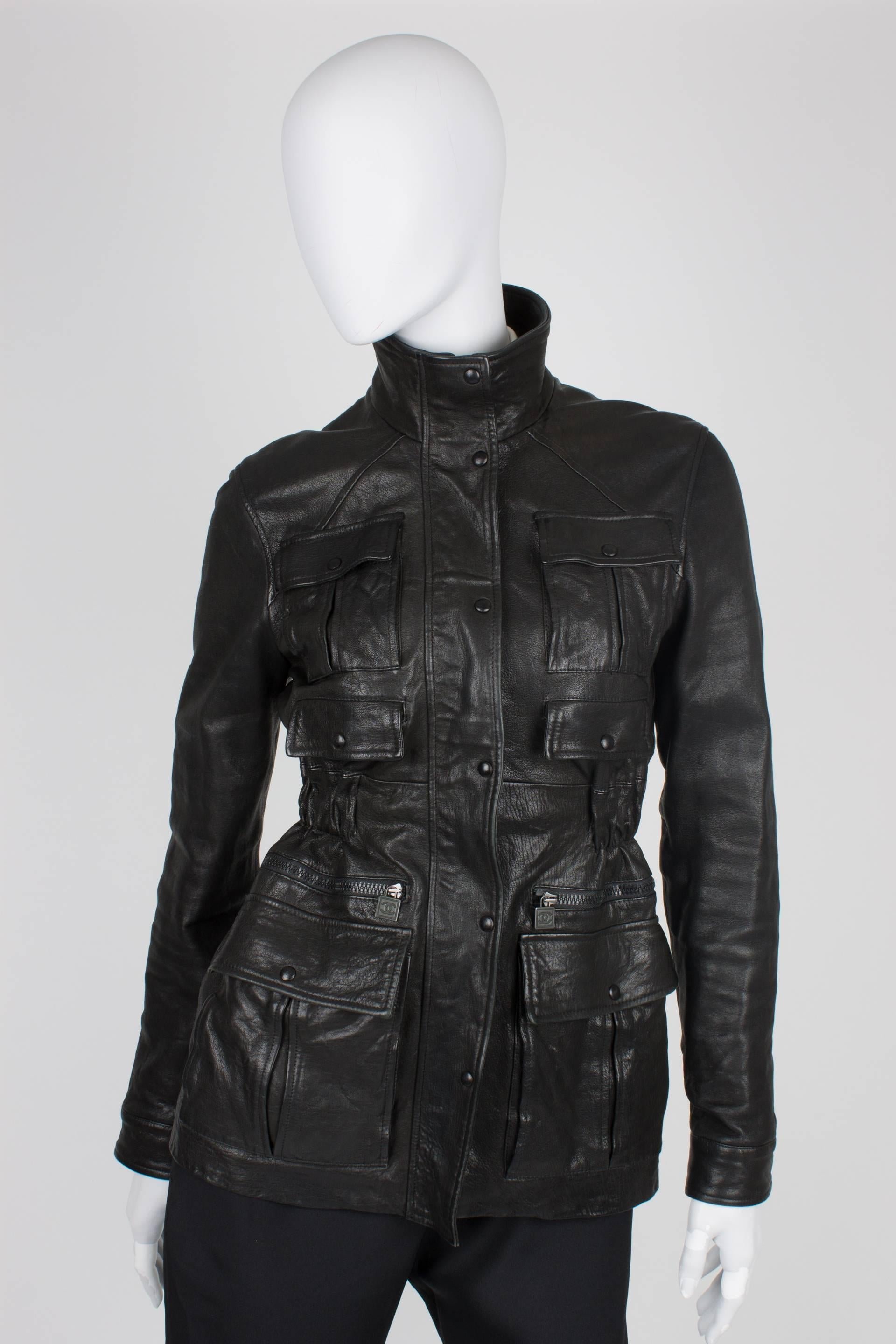 Chanel Leather Jacket - black  1