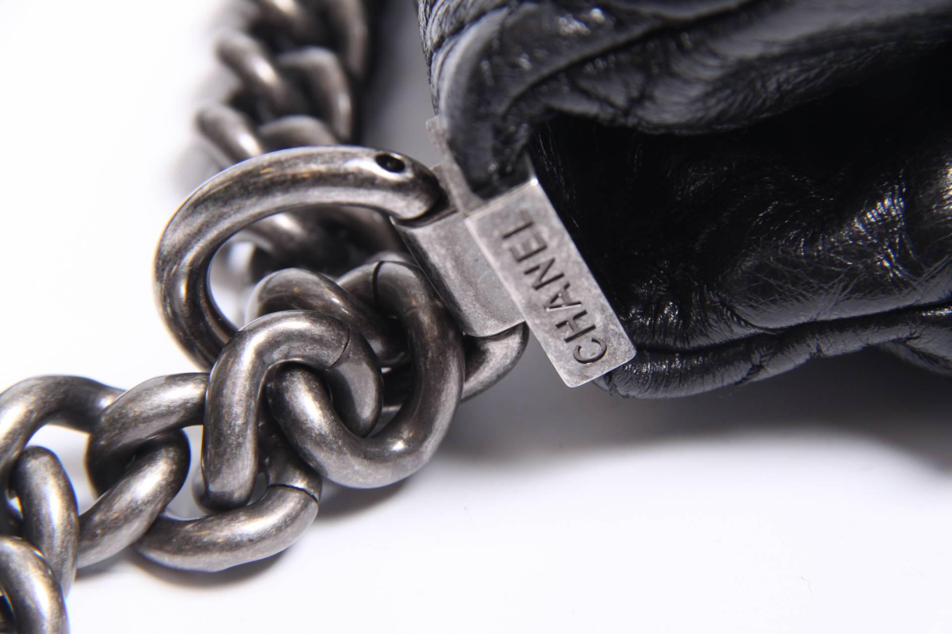 Women's or Men's Chanel Tabatière Kiss Lock Bag - black leather - crossbody 2016