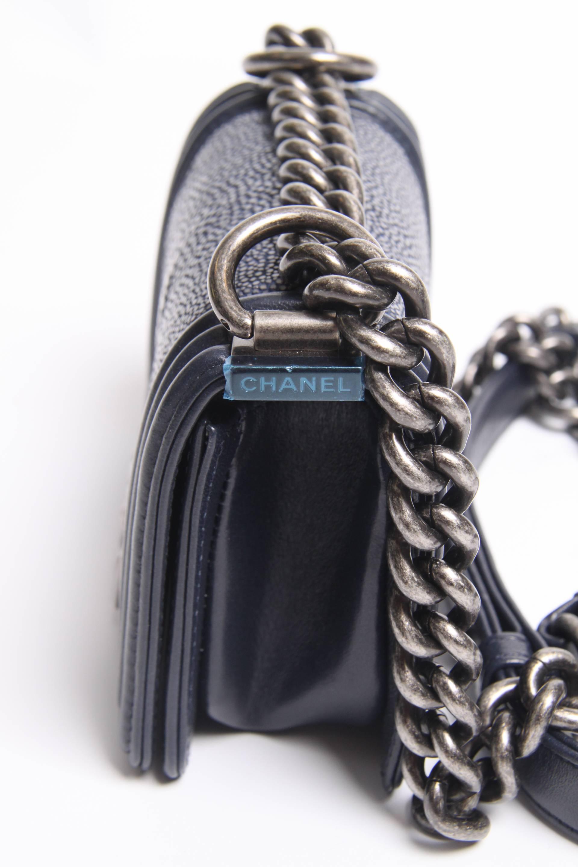 chanel stingray boy bag