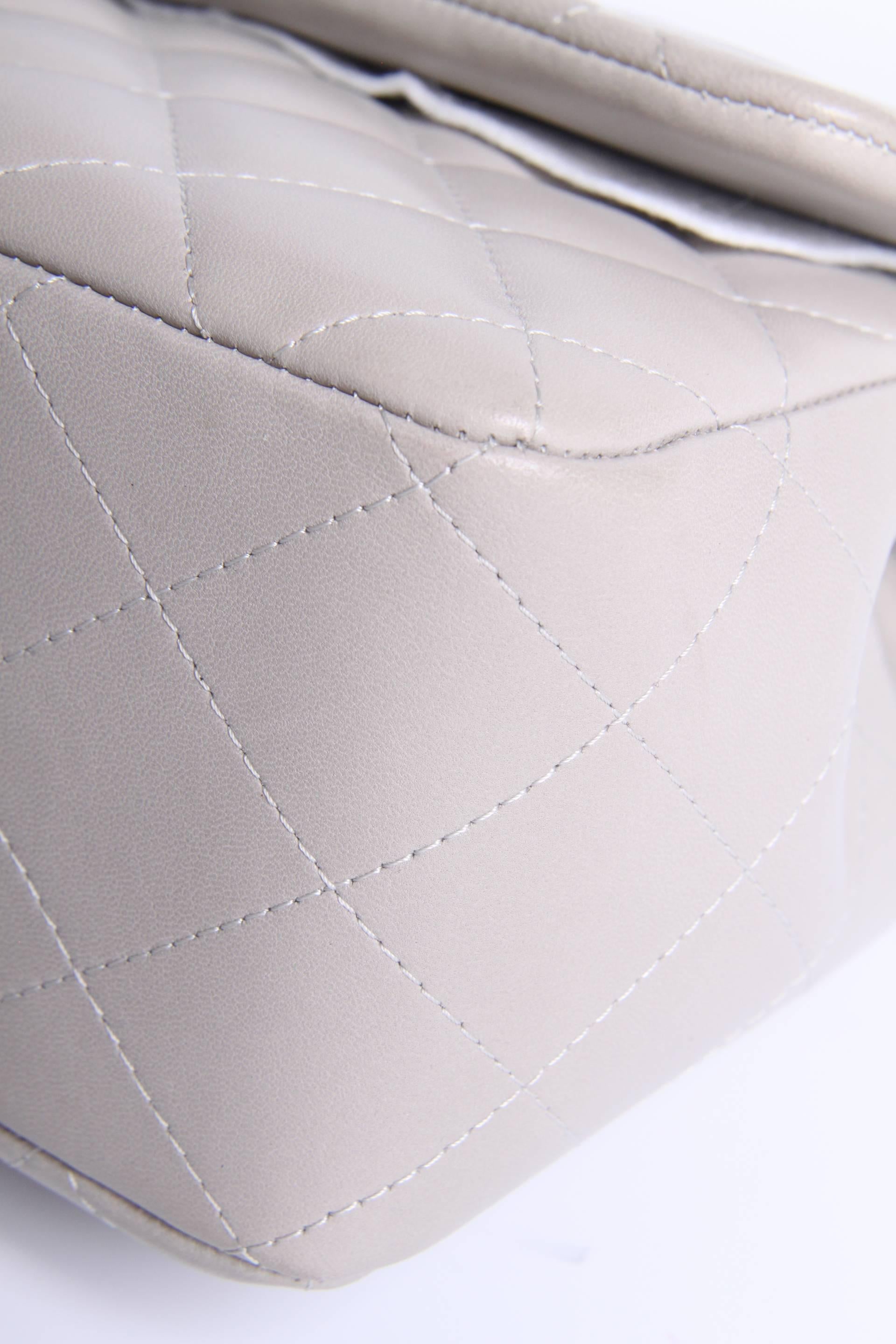 Chanel Timeless 2.55 Jumbo Flap Bag - gray-Crossbody  2
