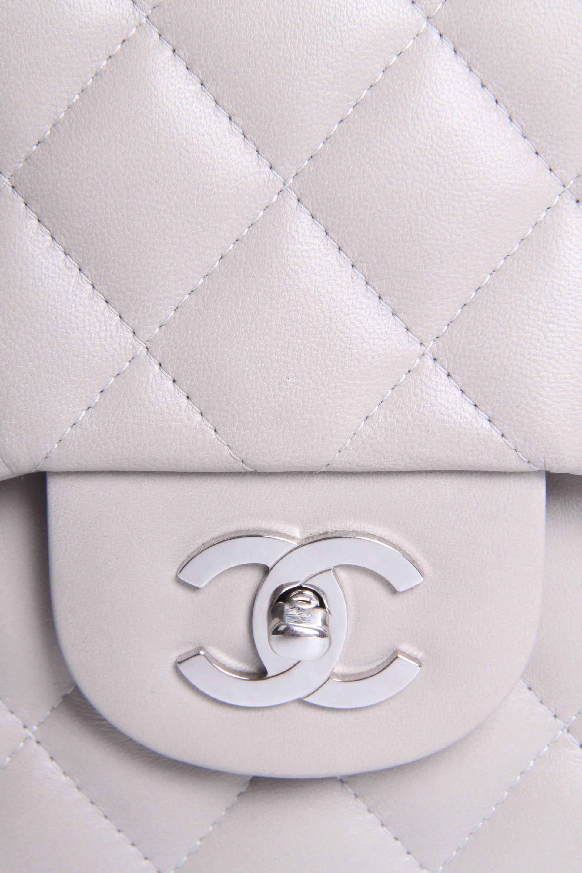 Chanel Timeless 2.55 Jumbo Flap Bag - gray-Crossbody  5