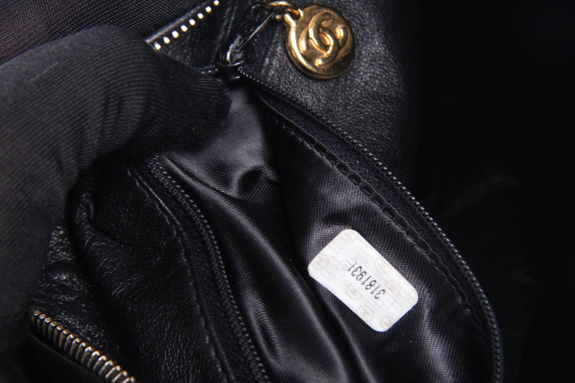1995 Chanel Camera Bag Vintage - black leather  1