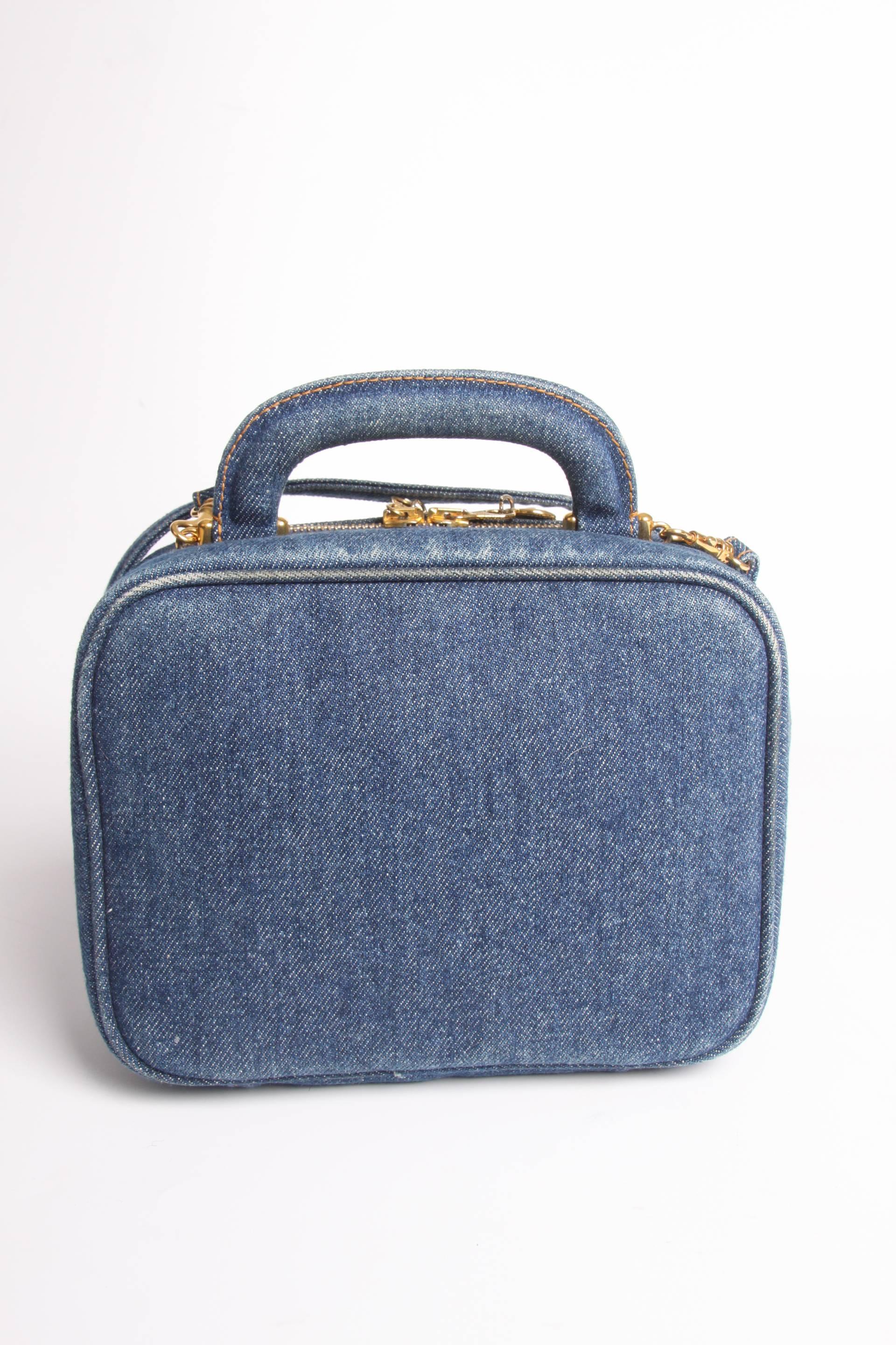       Chanel Vanity Bag Denim Vintage - blue 1996 3