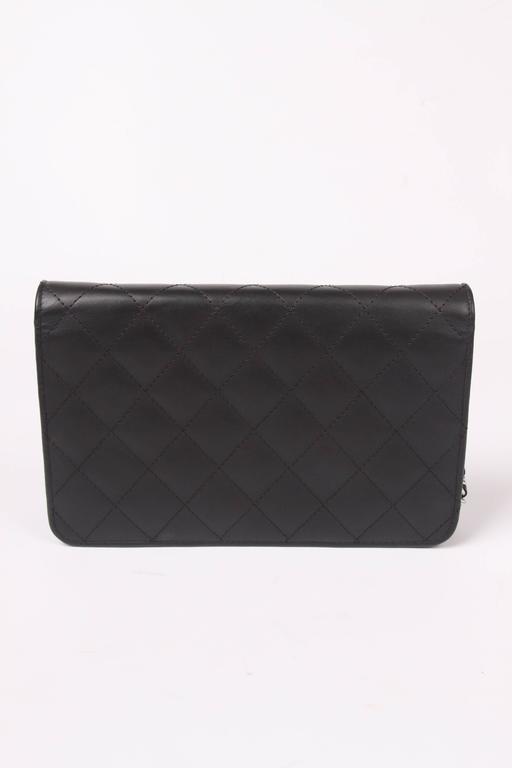 Chanel Ligne Cambon Wallet On Chain Bag - black at 1stDibs