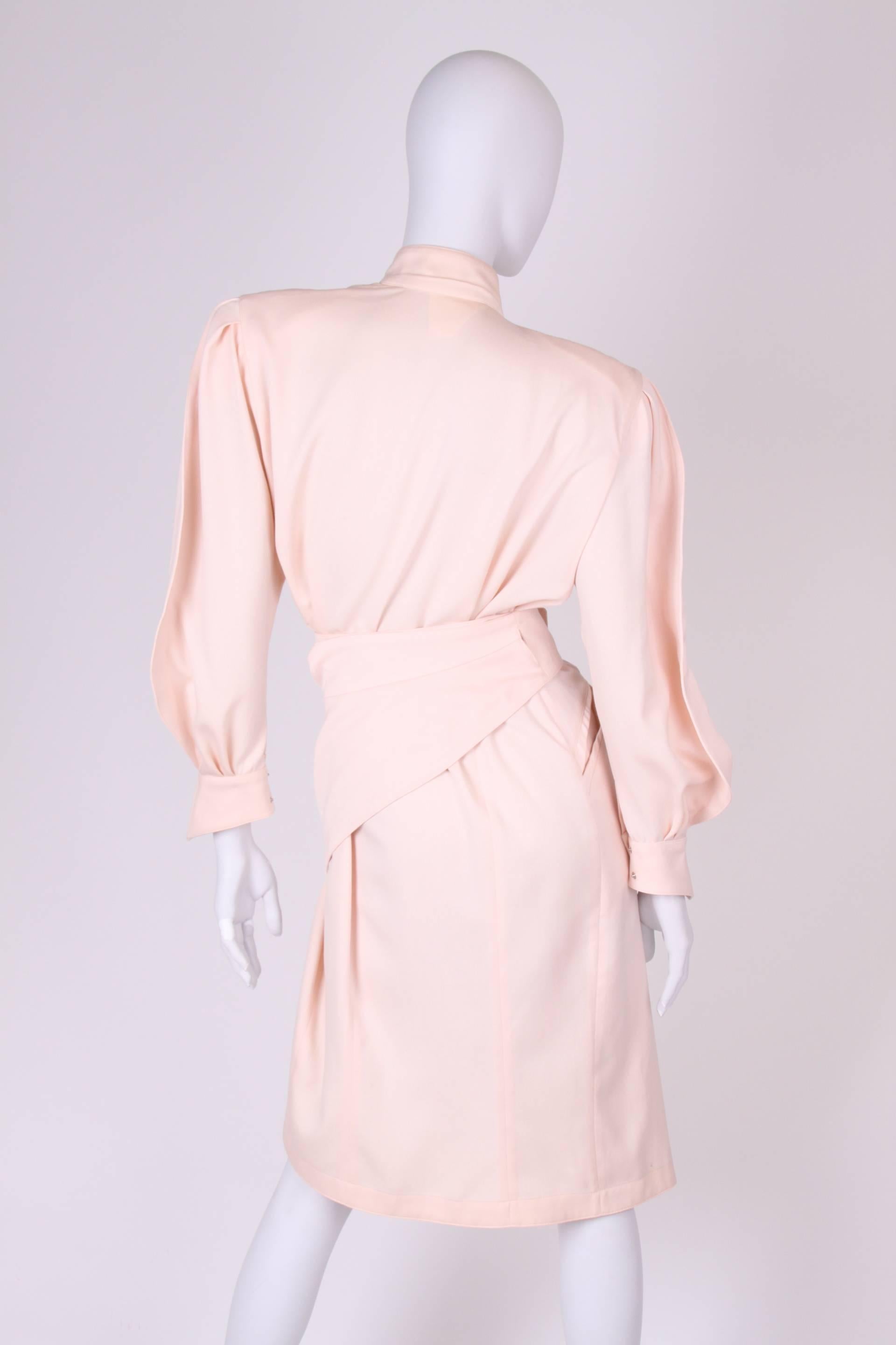 mugler pink dress