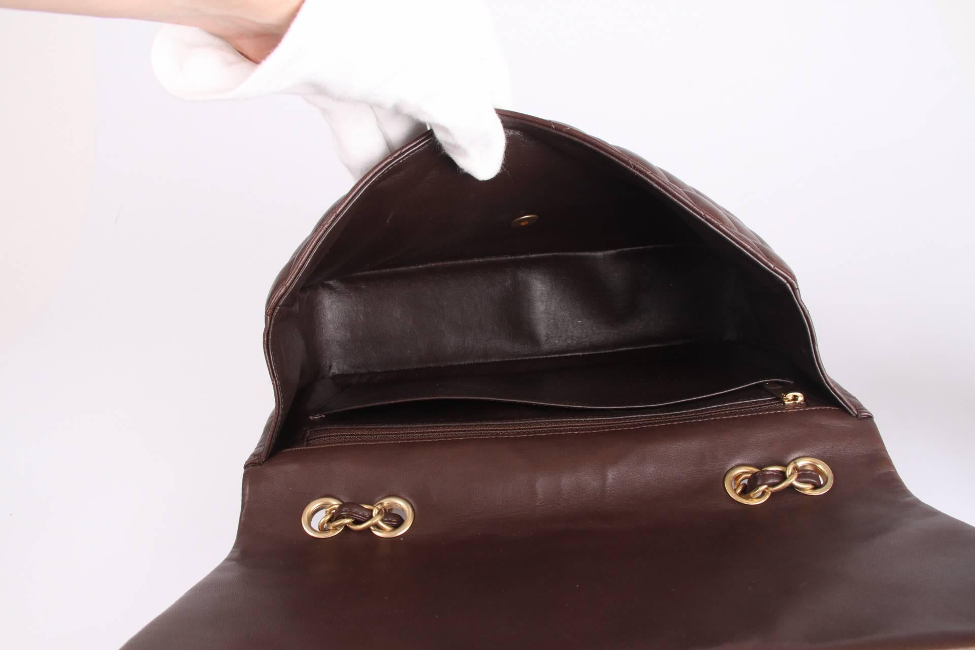 brown chanel flap bag
