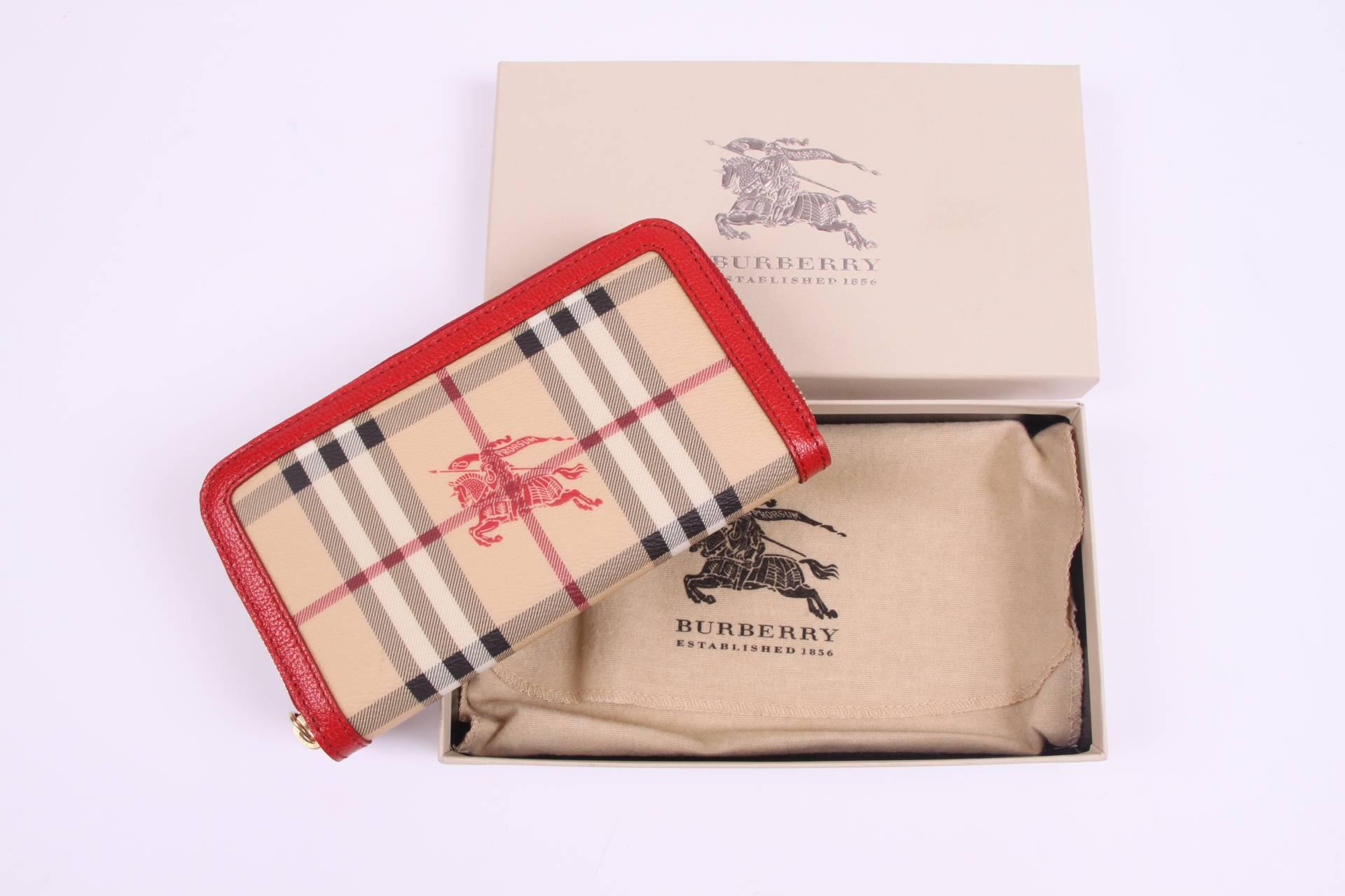 burberry red wallet