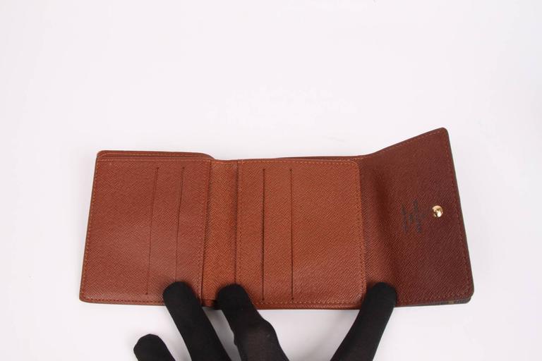 Louis Vuitton // Brown Monogram Elise Double Flap Wallet – VSP