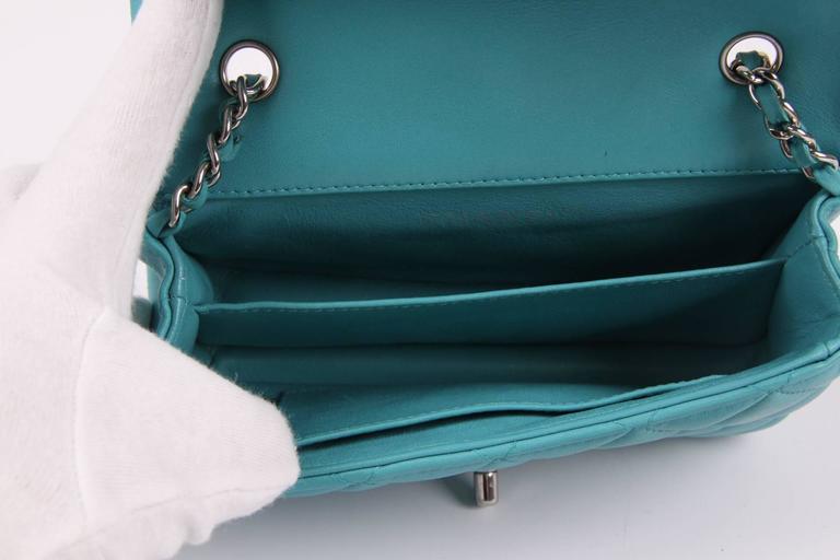 Chanel 2.55 Classic Mini Flap Bag Crossbody - turquoise at 1stDibs ...
