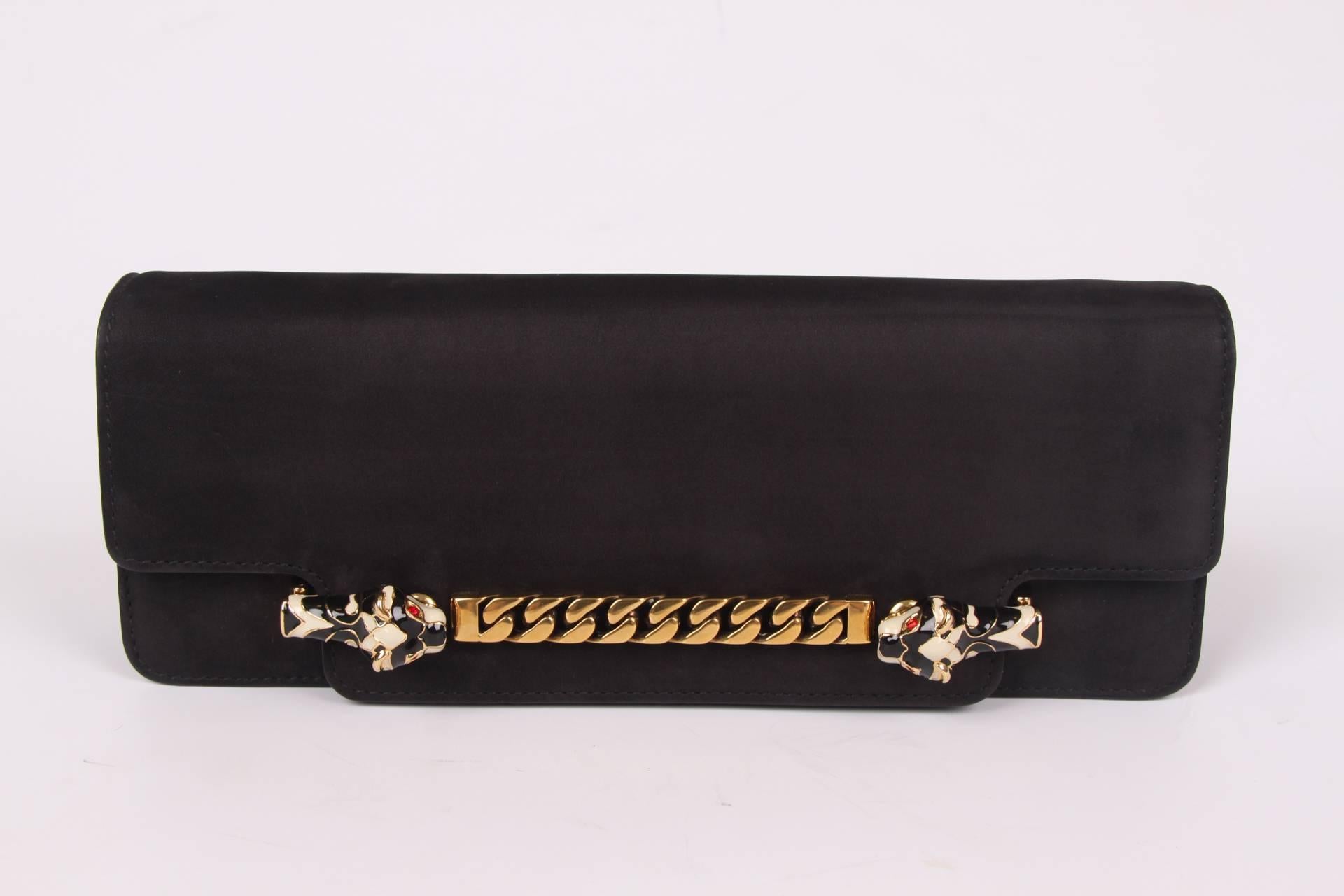 Women's Gucci Tigrette Evening Bag Clutch - black nubuck 2012