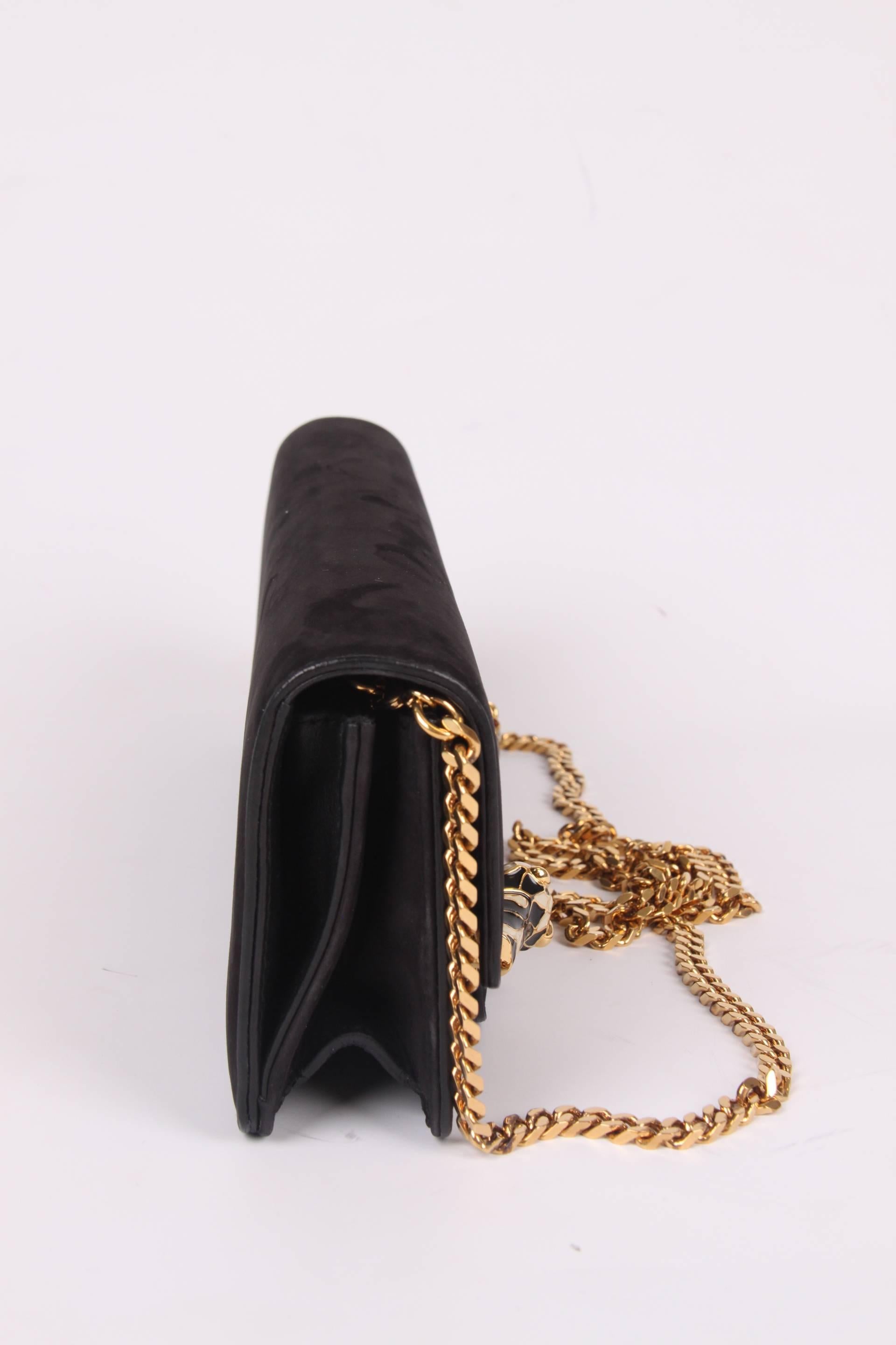 Gucci Tigrette Evening Bag Clutch - black nubuck 2012 4