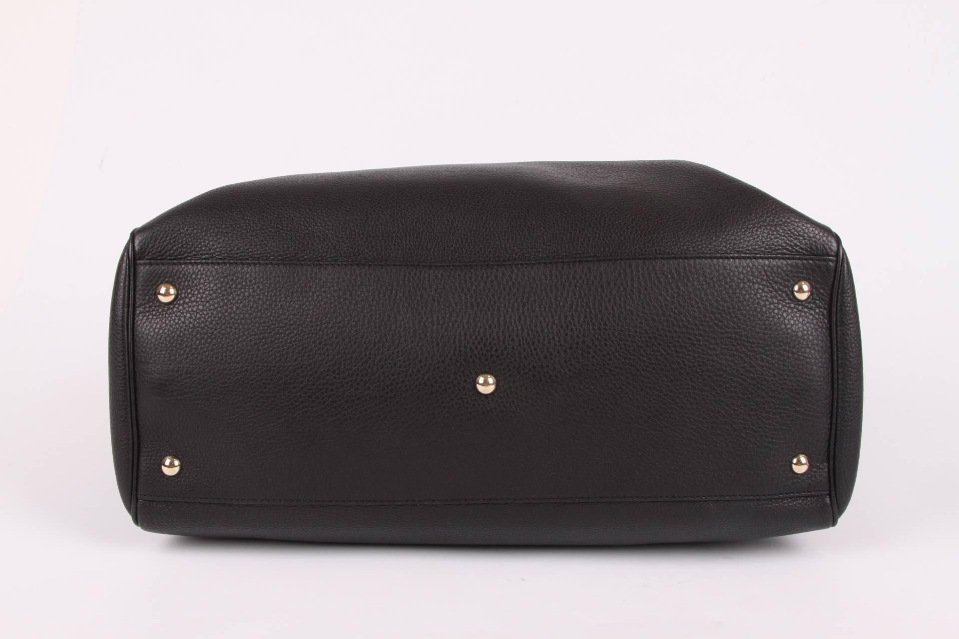 Women's or Men's Gucci Bamboo Shopper Tote Bag L - black leather 
