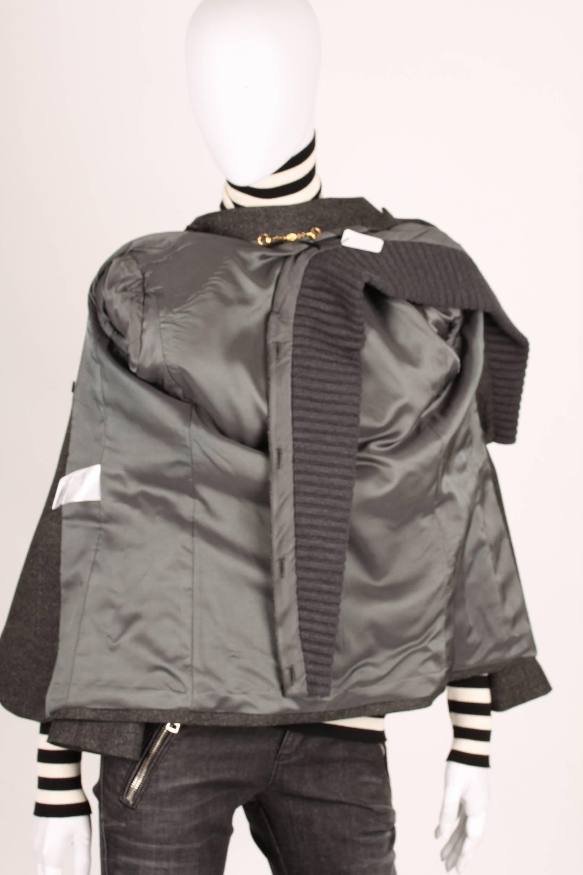 Gucci Wool Jacket - dark grey In Excellent Condition In Baarn, NL